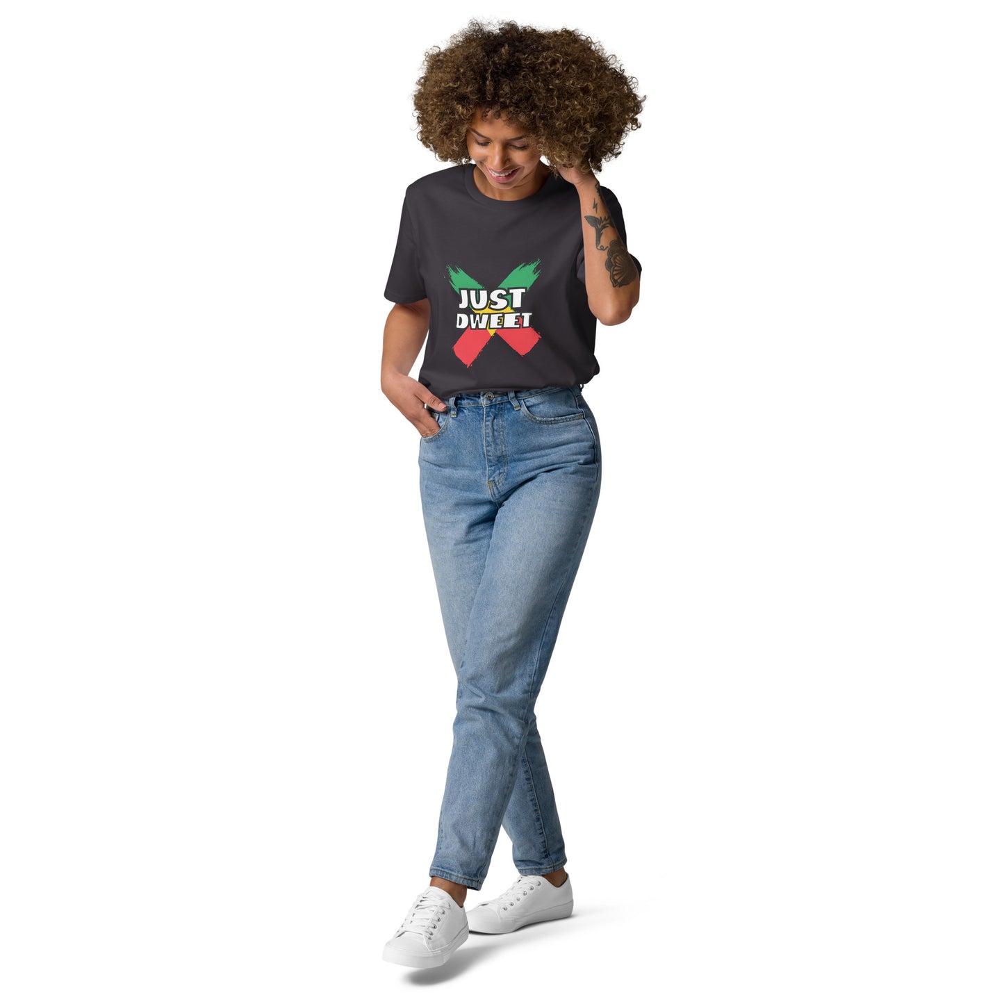 Unisex organic cotton "Just Dweet" t-shirt