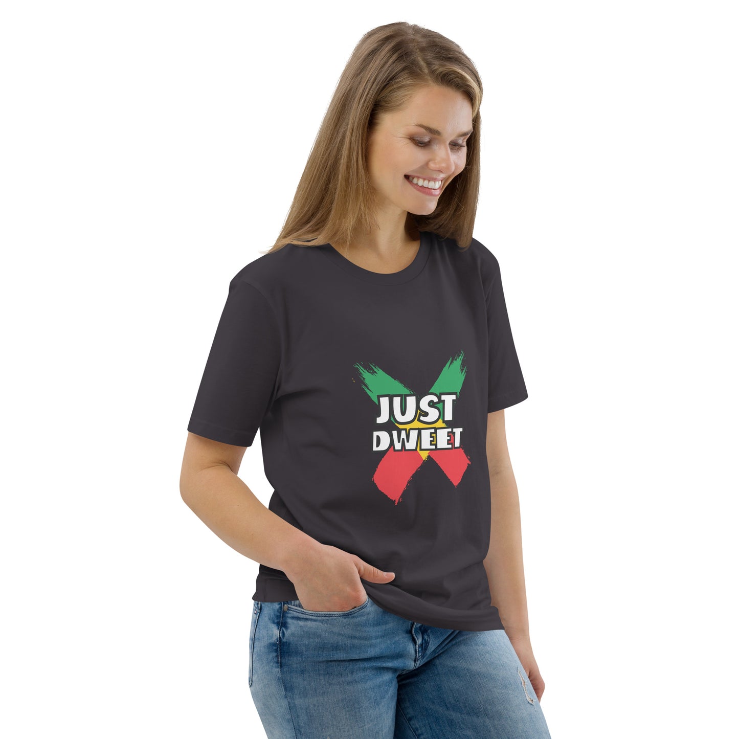 Unisex organic cotton "Just Dweet" t-shirt