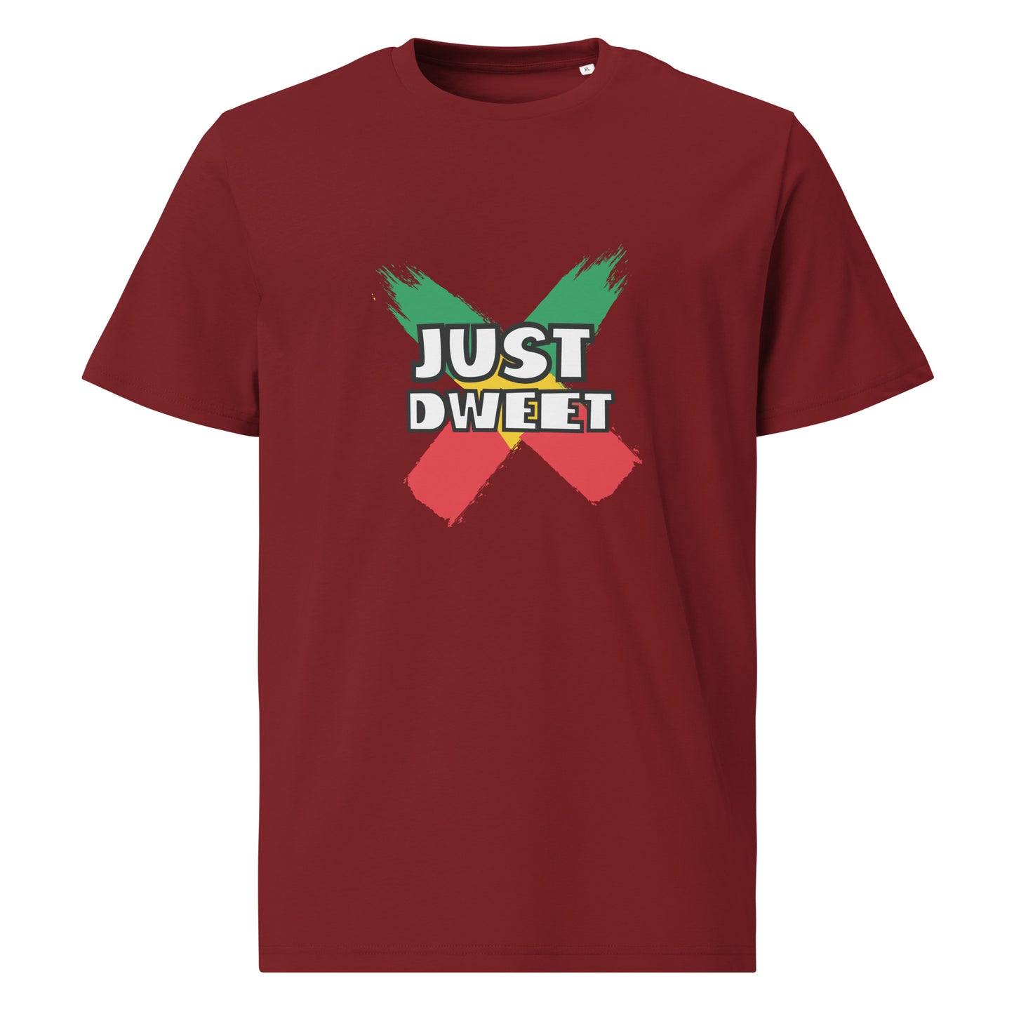 Unisex organic cotton "Just Dweet" t-shirt