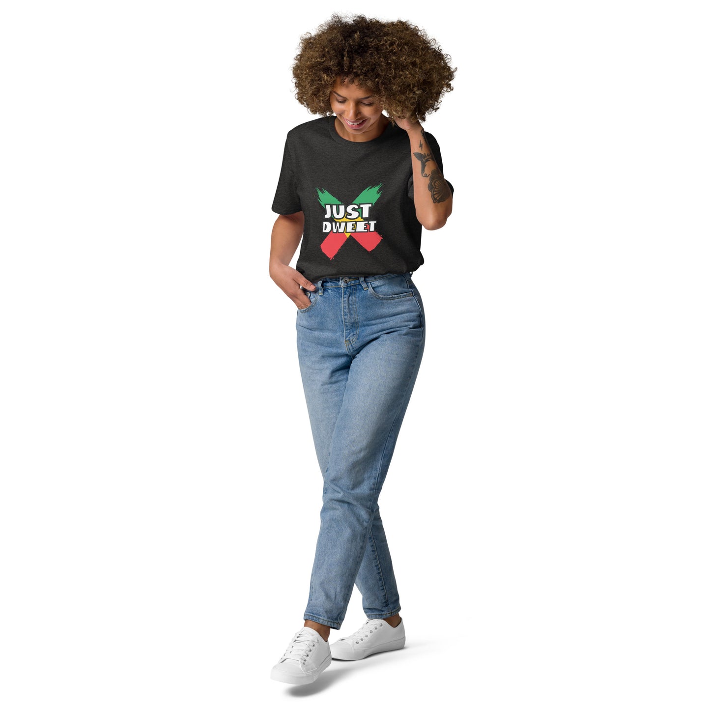 Unisex organic cotton "Just Dweet" t-shirt