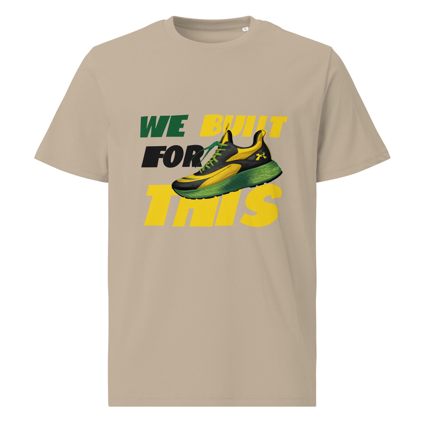 Unisex organic cotton 'Built For This" t-shirt