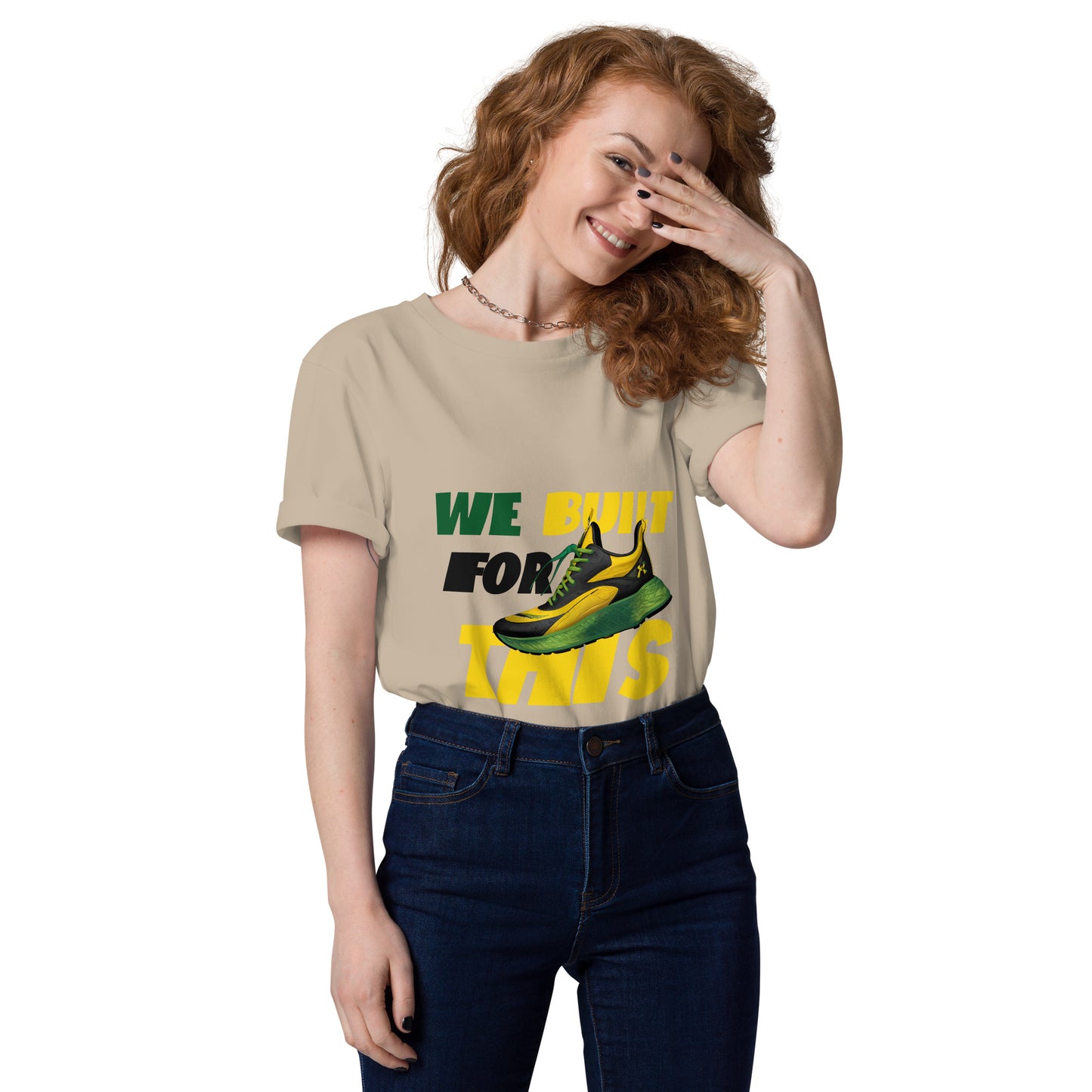 Unisex organic cotton 'Built For This" t-shirt