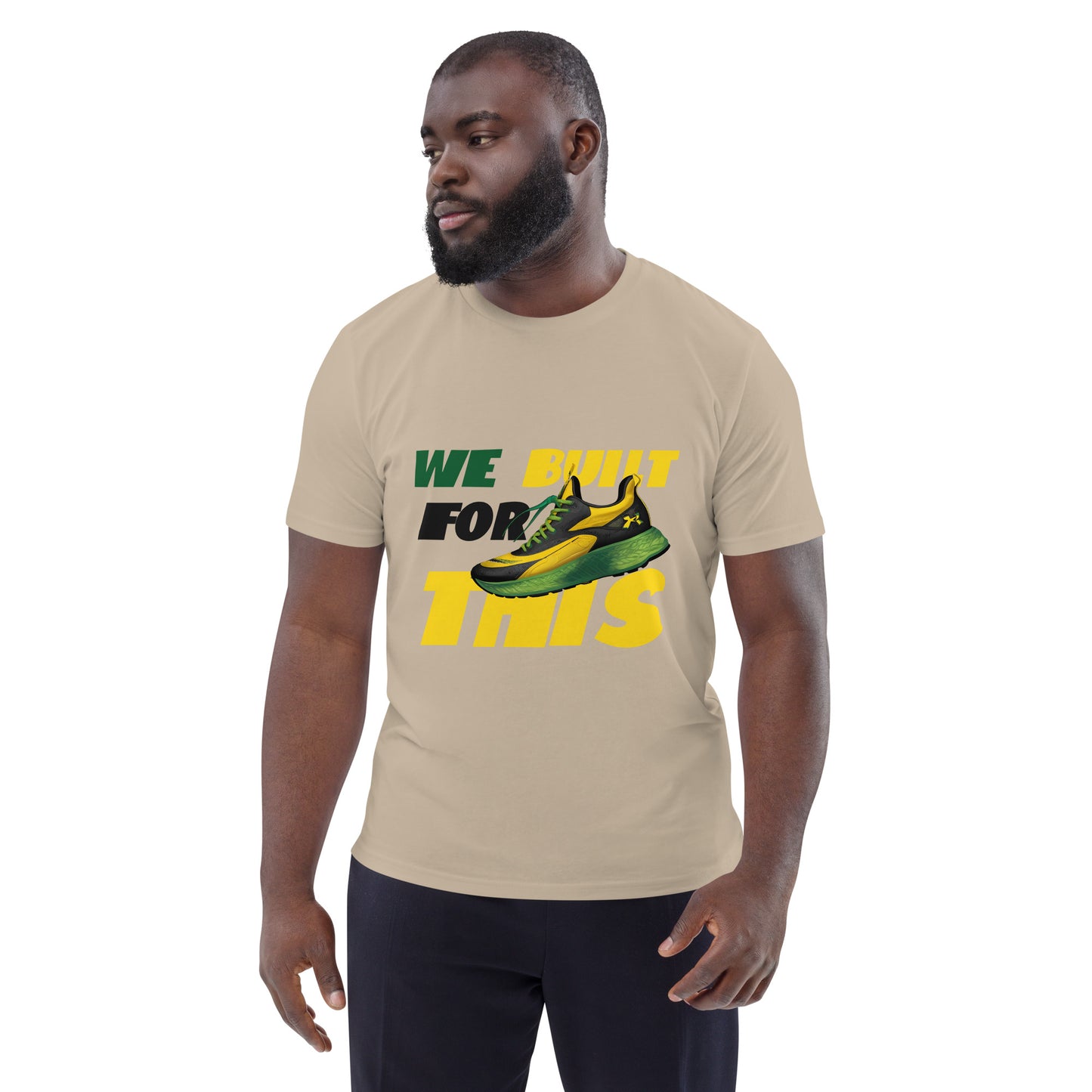 Unisex organic cotton 'Built For This" t-shirt