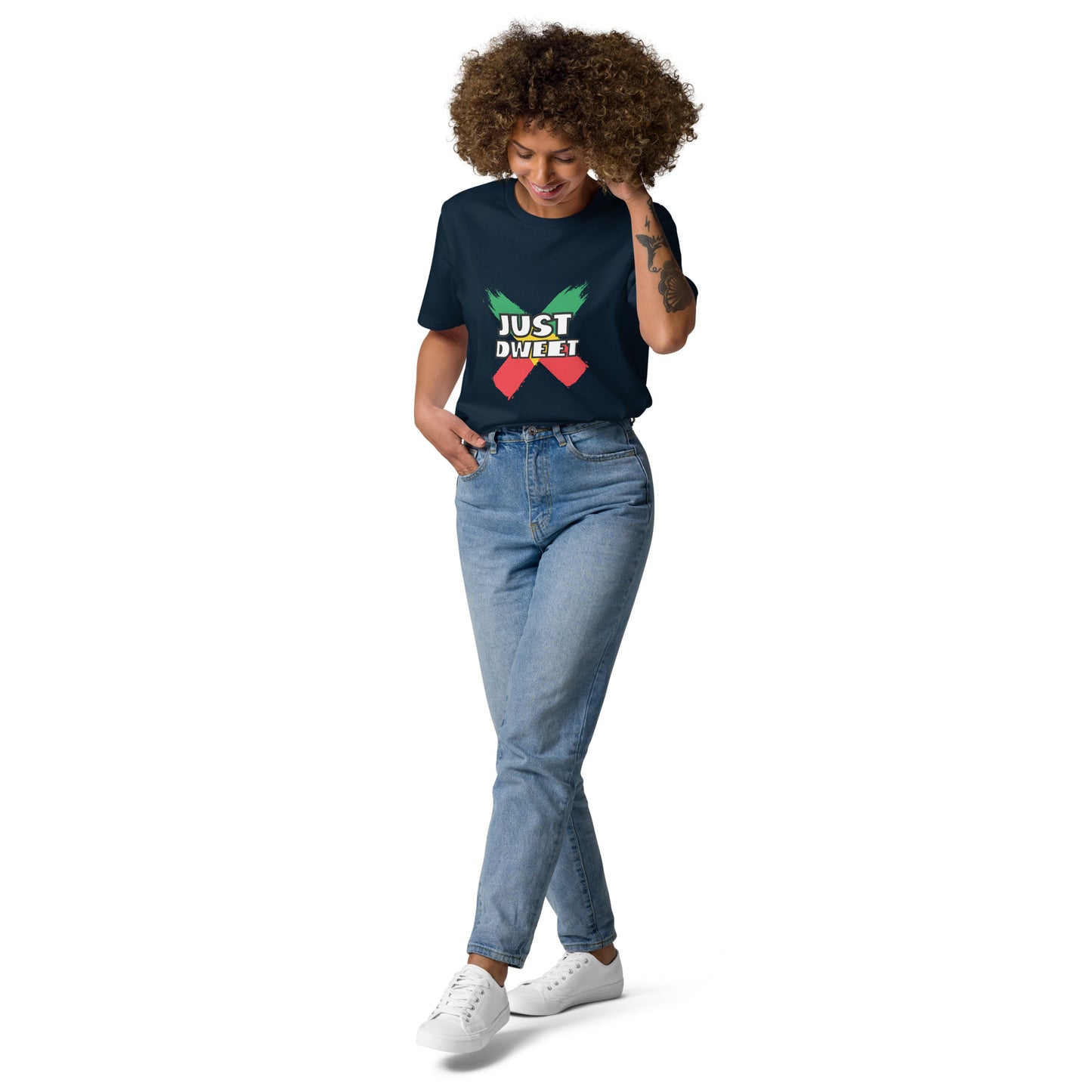 Unisex organic cotton "Just Dweet" t-shirt