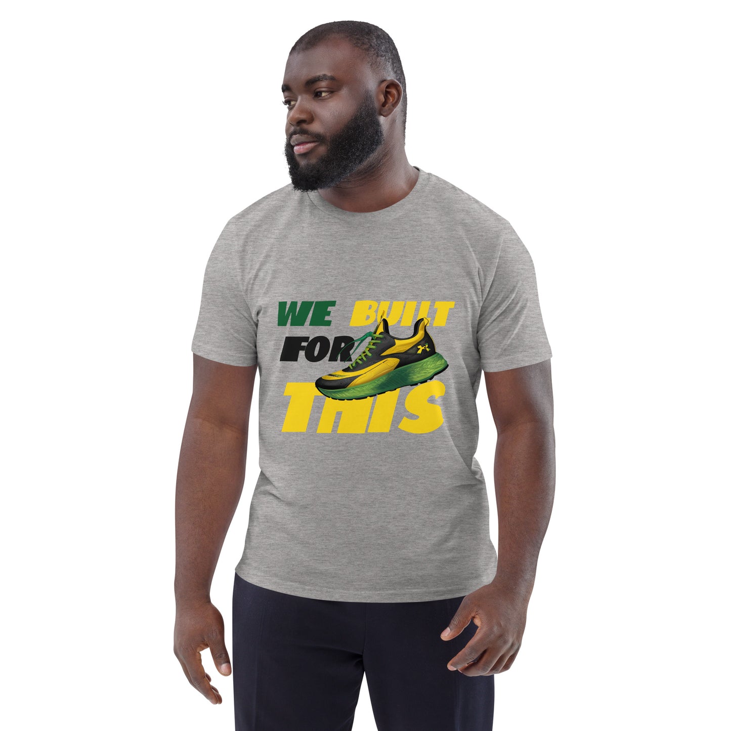 Unisex organic cotton 'Built For This" t-shirt
