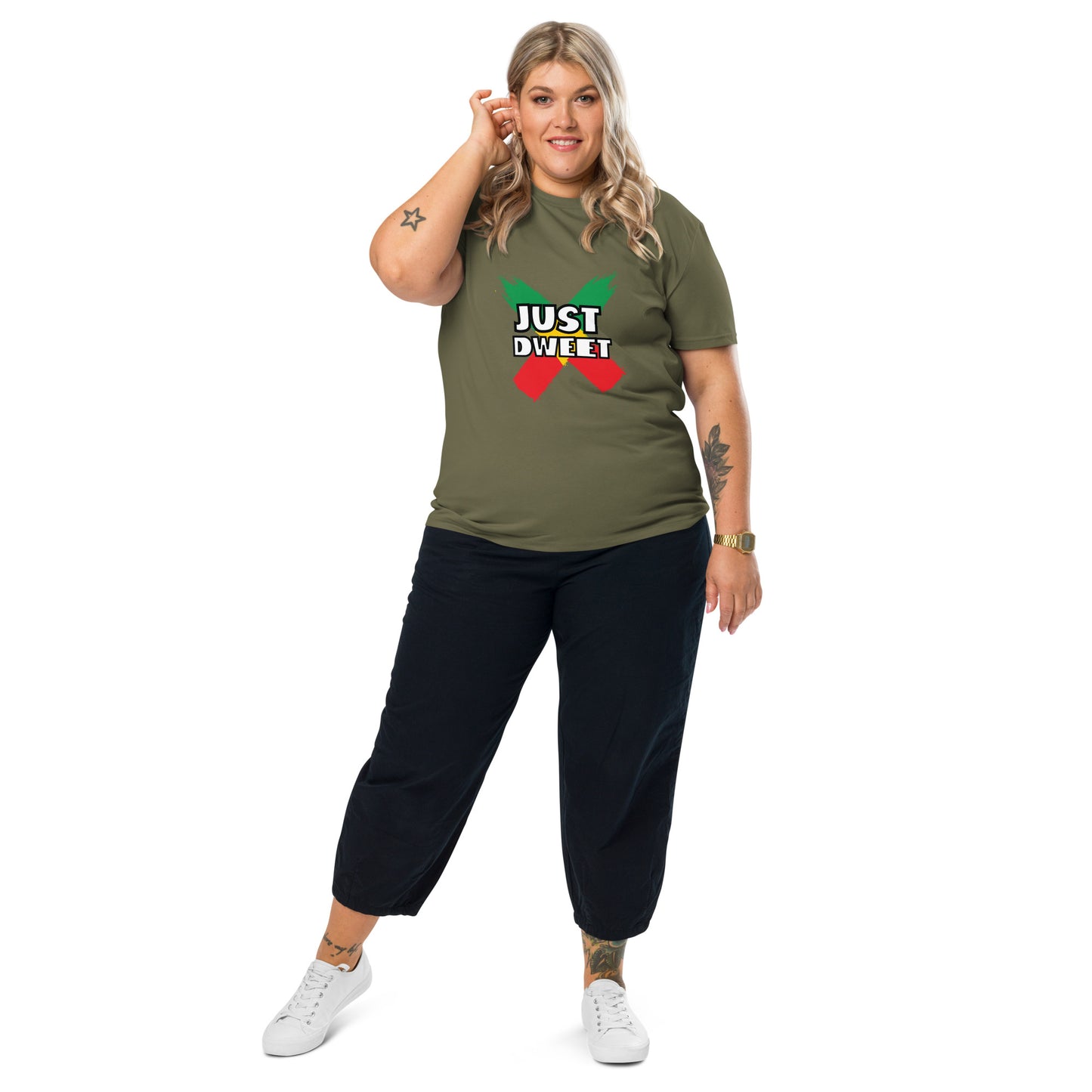 Unisex organic cotton "Just Dweet" t-shirt