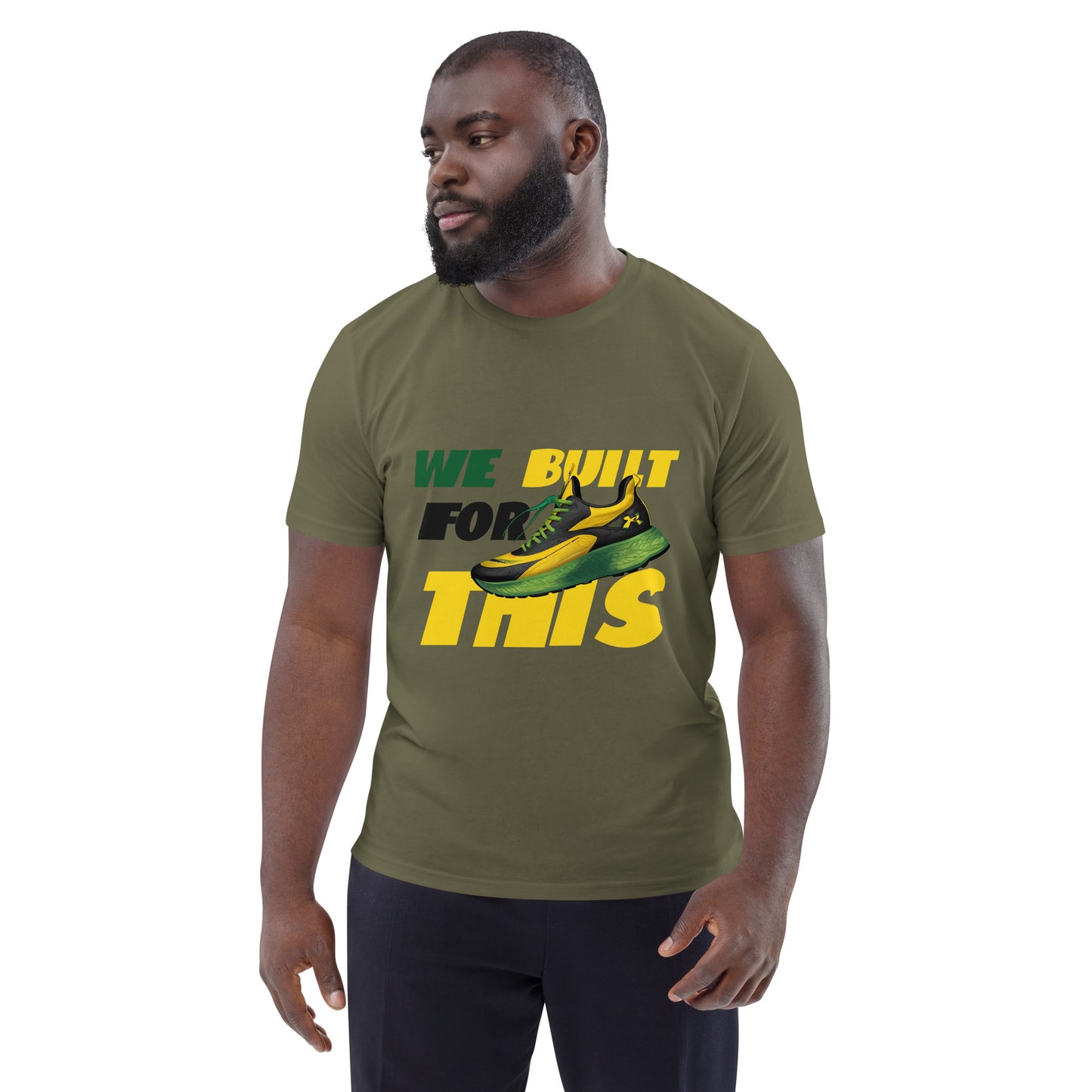 Unisex organic cotton 'Built For This" t-shirt
