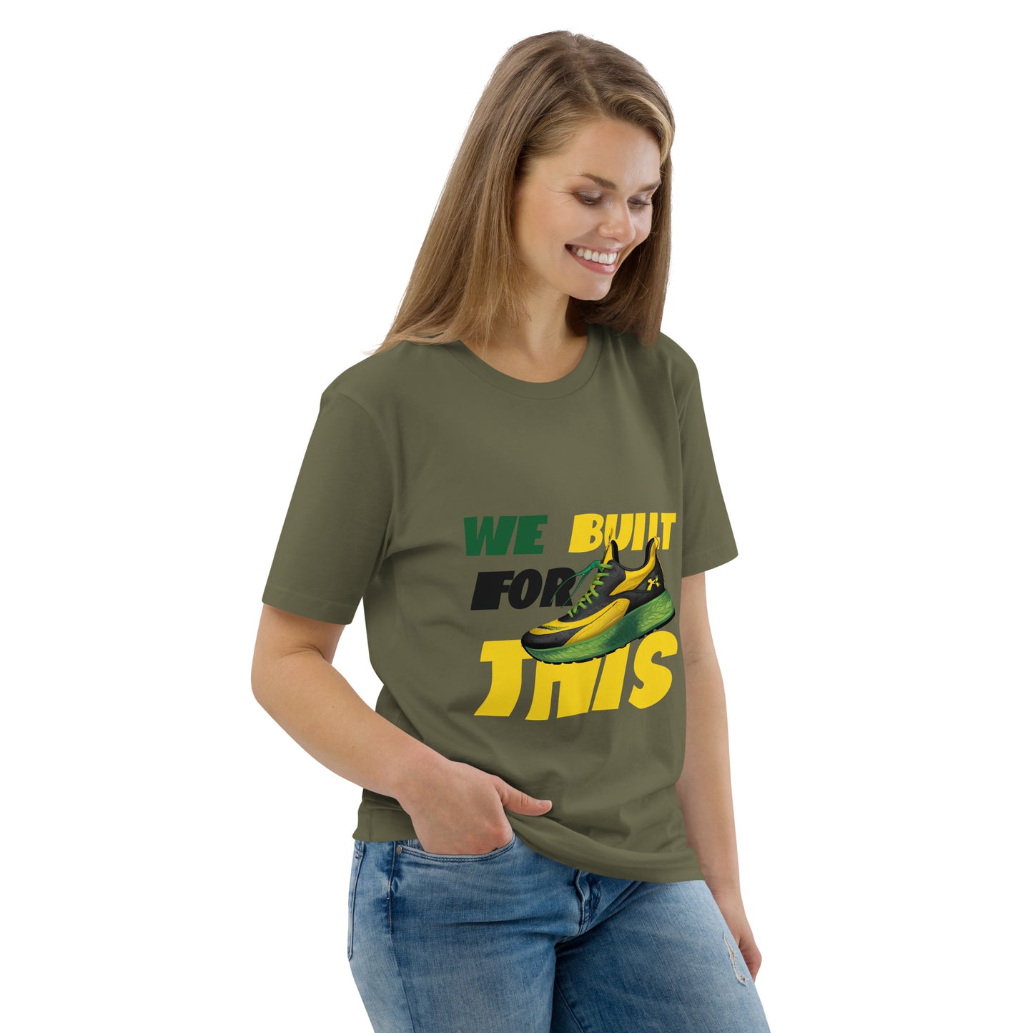 Unisex organic cotton 'Built For This" t-shirt