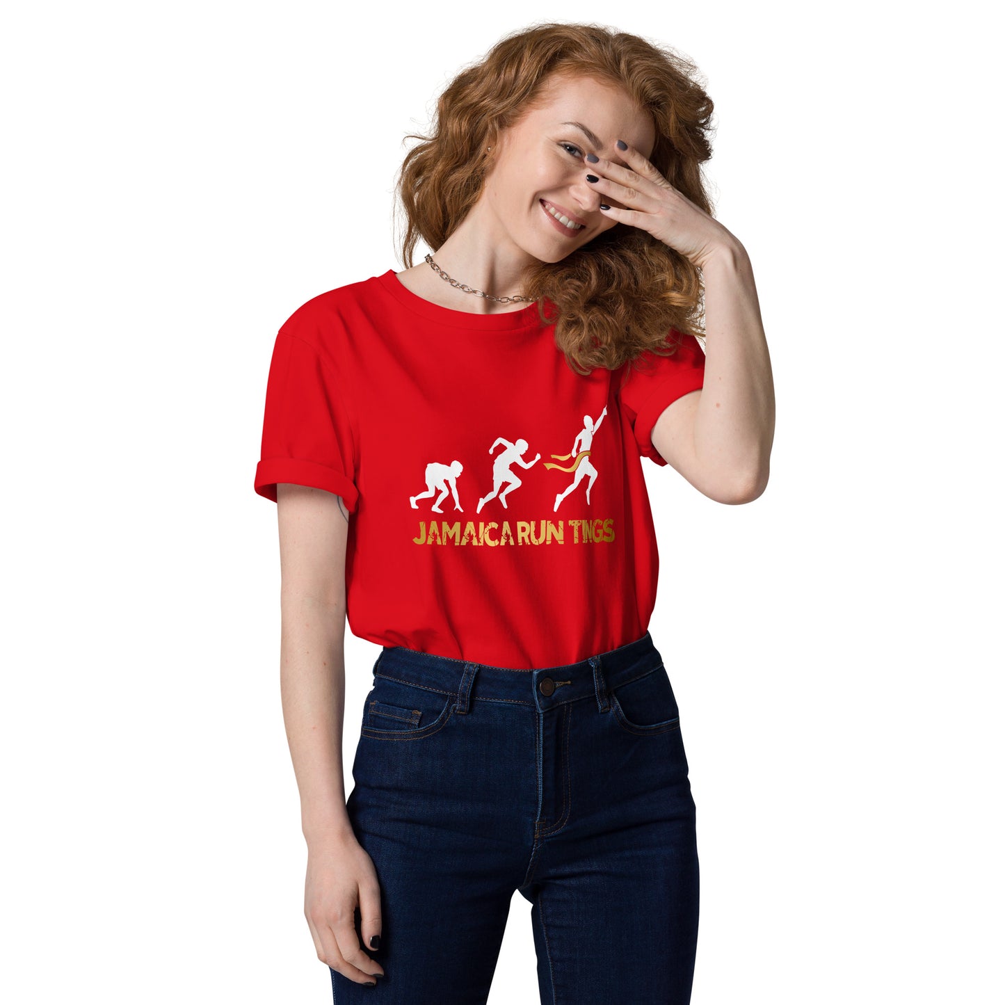 Jamaica Run Tings Unisex organic cotton t-shirt