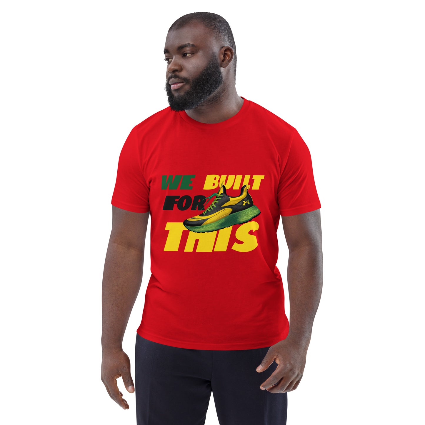 Unisex organic cotton 'Built For This" t-shirt