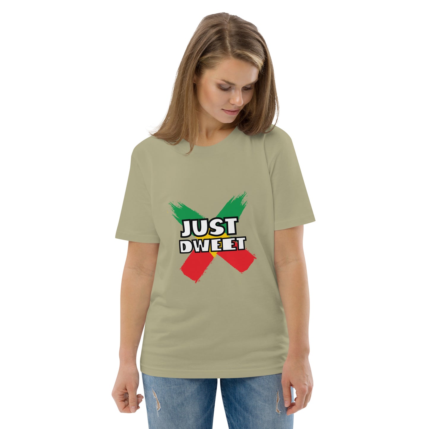 Unisex organic cotton "Just Dweet" t-shirt
