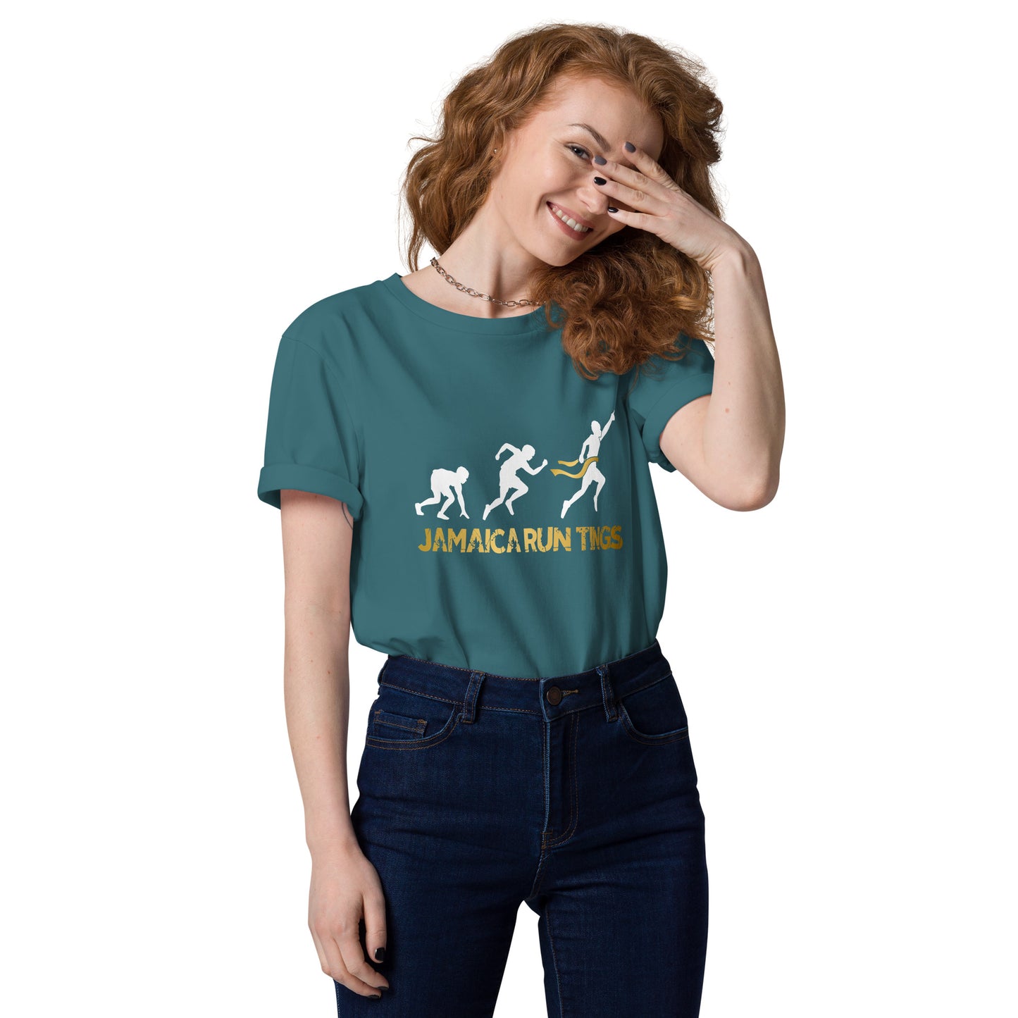 Jamaica Run Tings Unisex organic cotton t-shirt