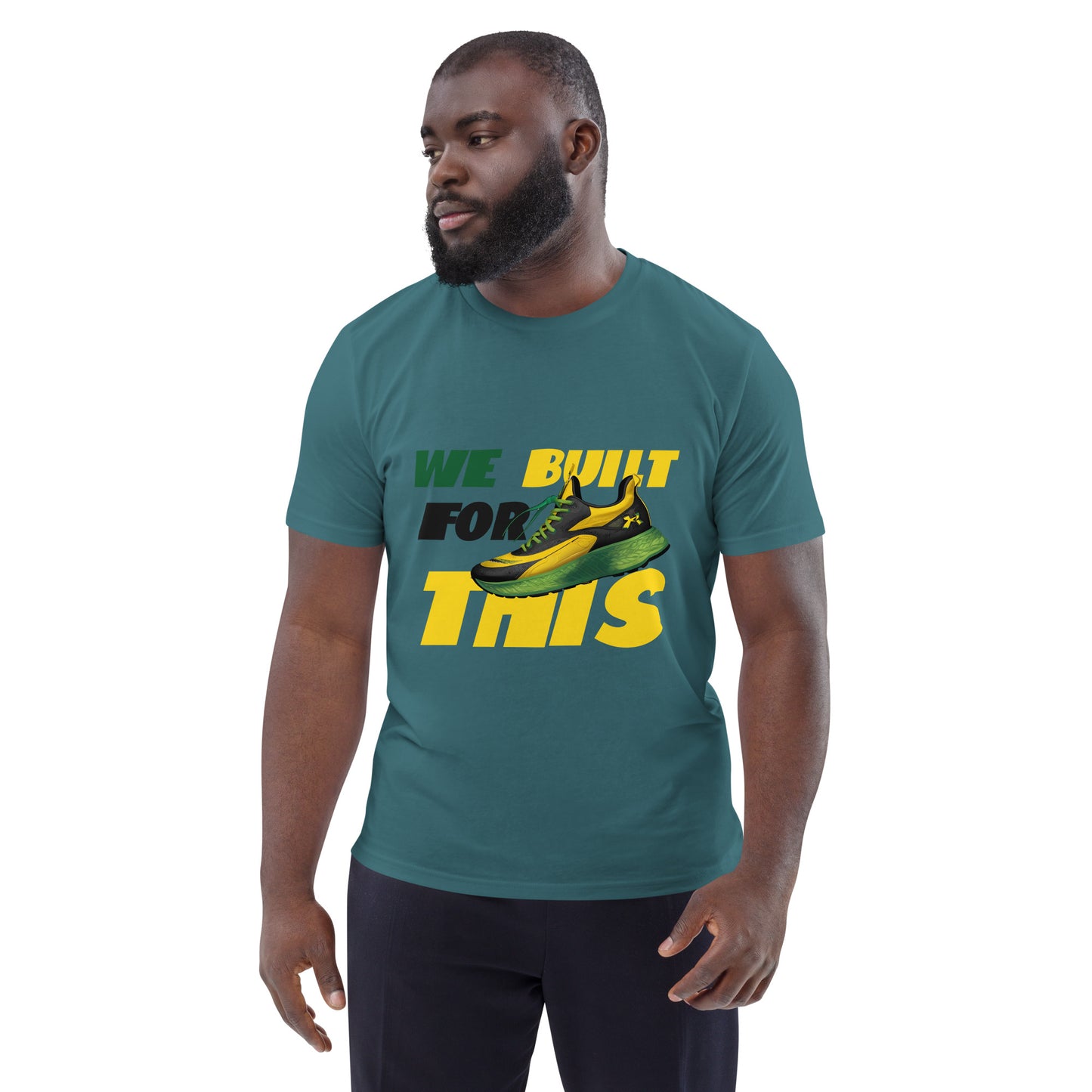 Unisex organic cotton 'Built For This" t-shirt