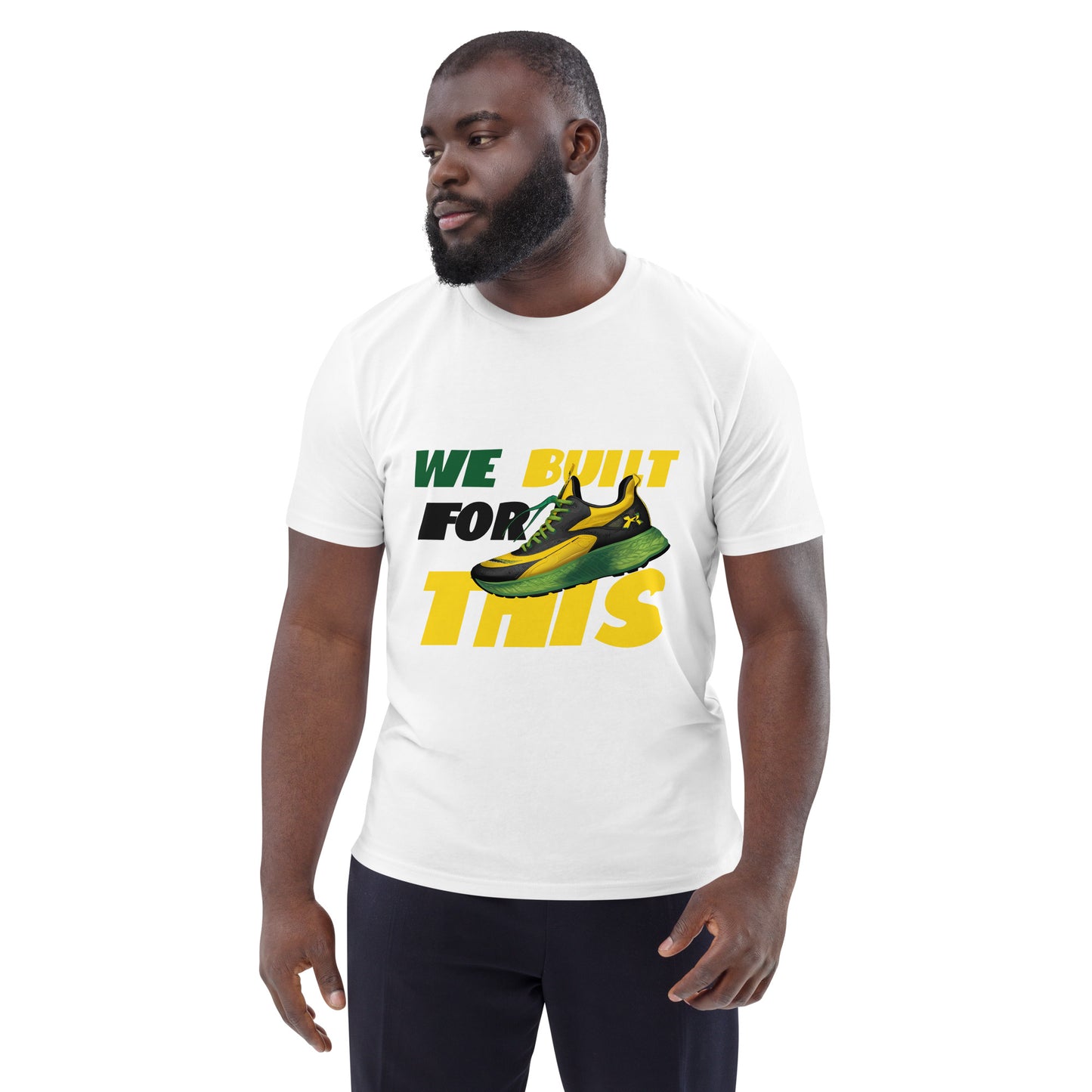 Unisex organic cotton 'Built For This" t-shirt