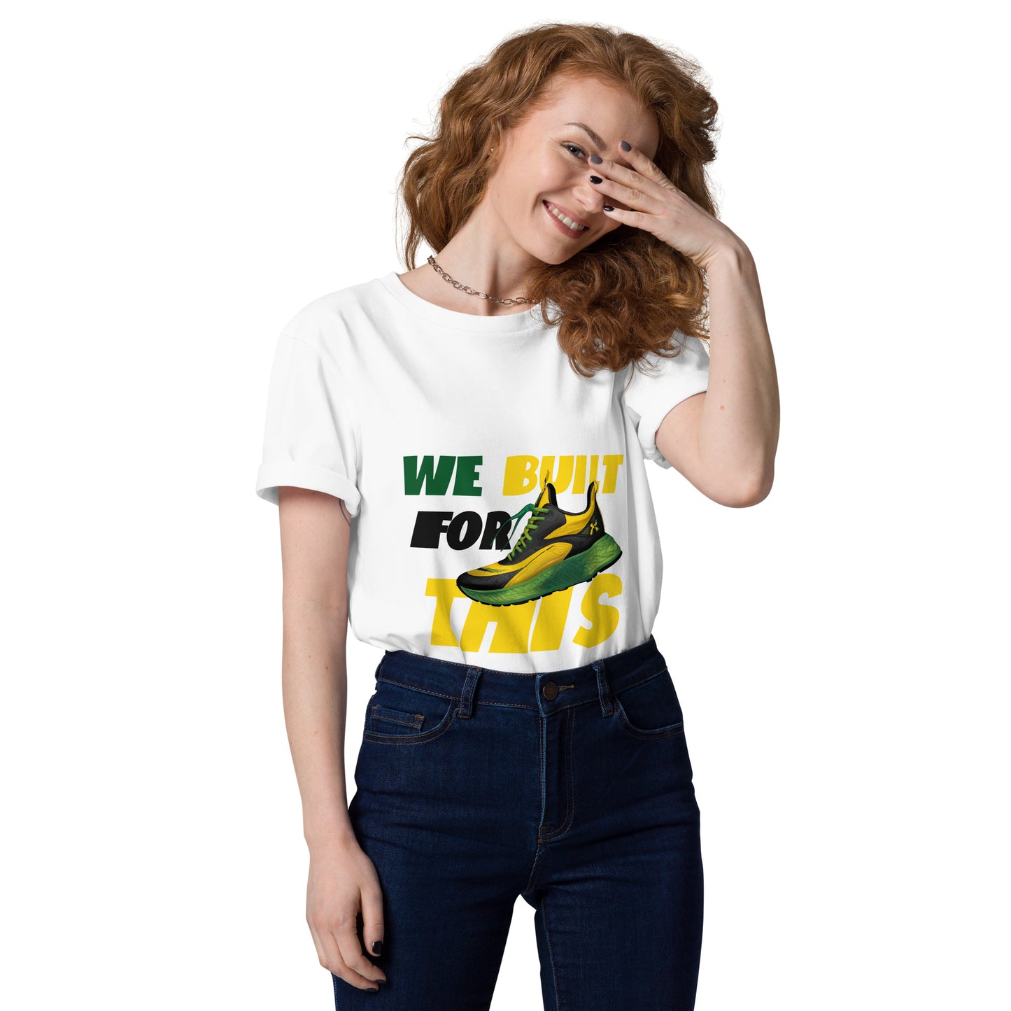 Unisex organic cotton 'Built For This" t-shirt