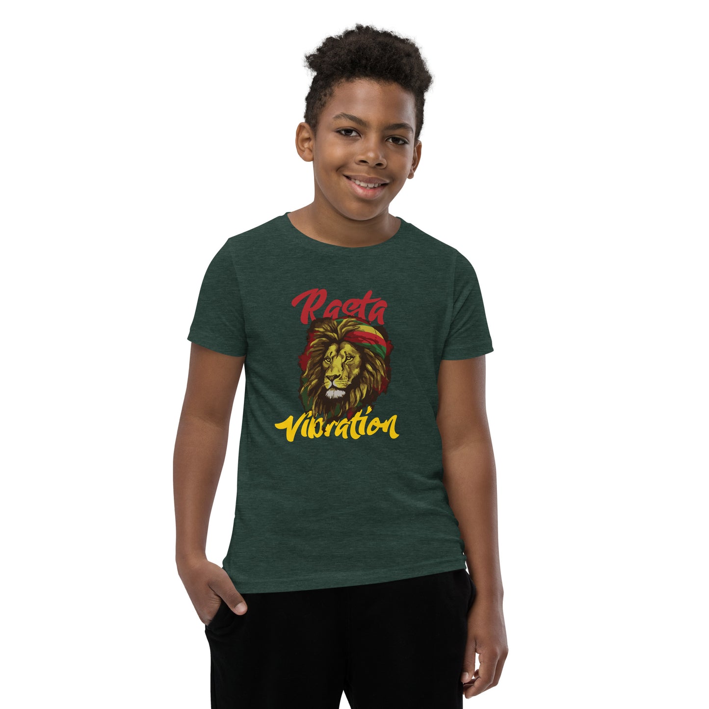 Youth Short Sleeve "Rasta Vibration" T-Shirt