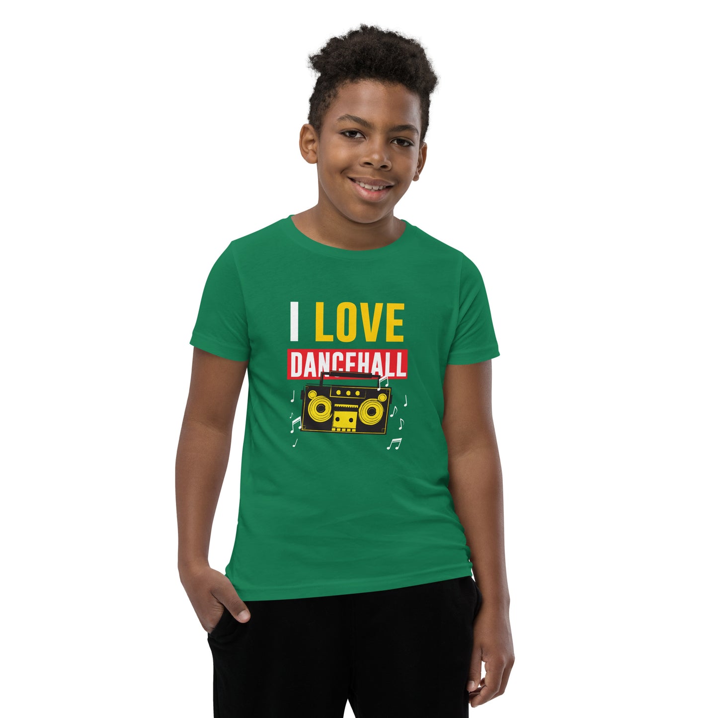 Youth Short Sleeve "I love Dancehall" T-Shirt