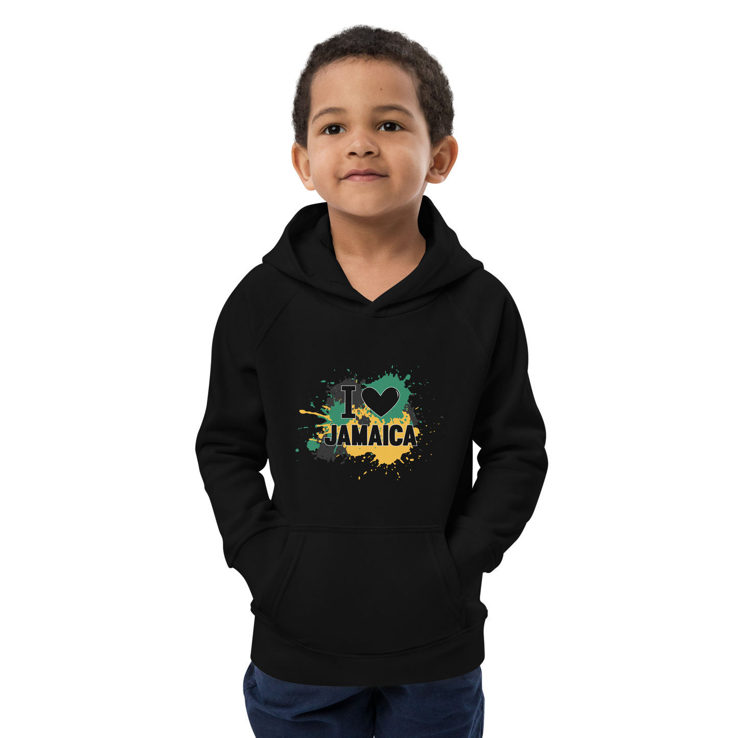 Kids eco "I <3 Jamaica" hoodie
