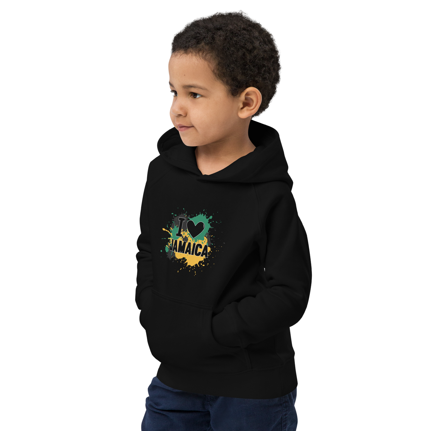 Kids eco "I <3 Jamaica" hoodie