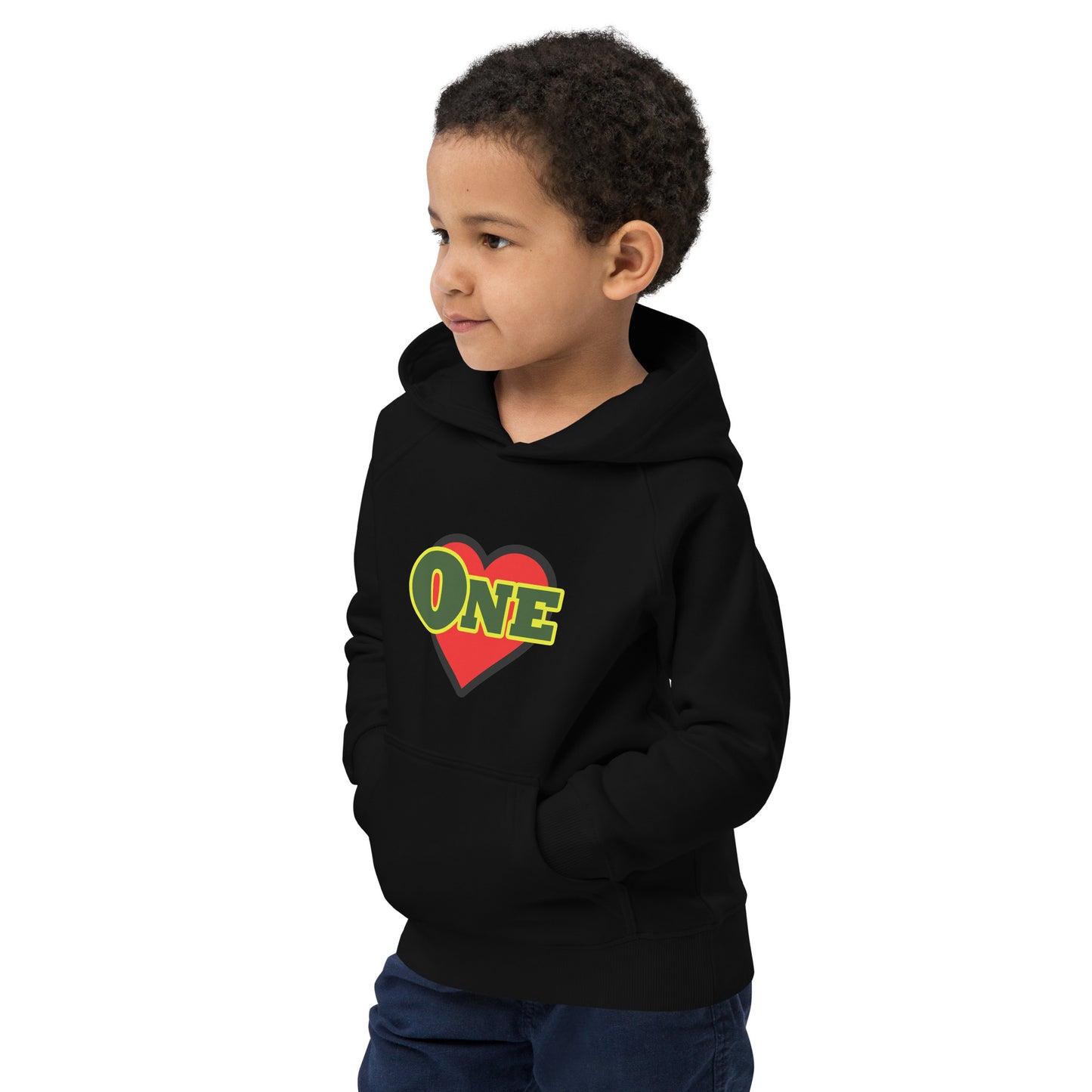 Kids eco "One Love" hoodie