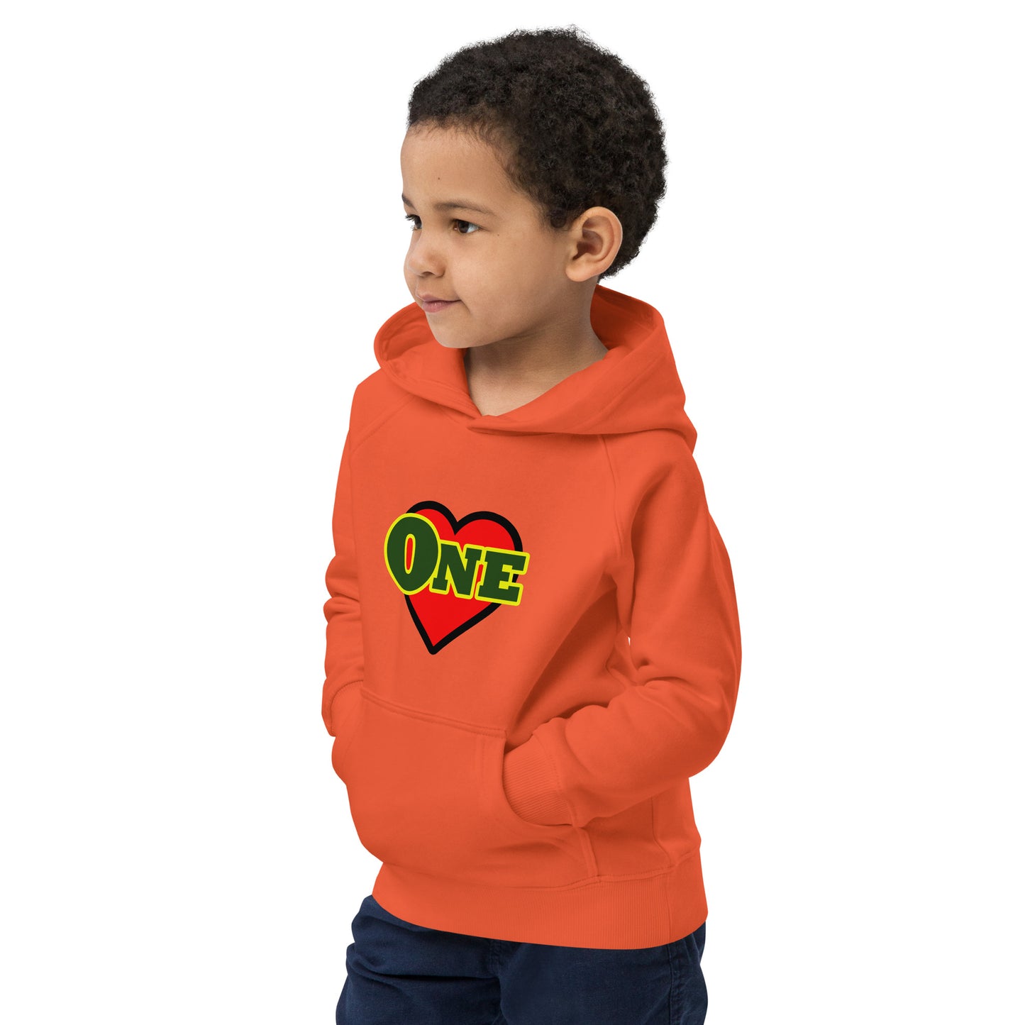 Kids eco "One Love" hoodie
