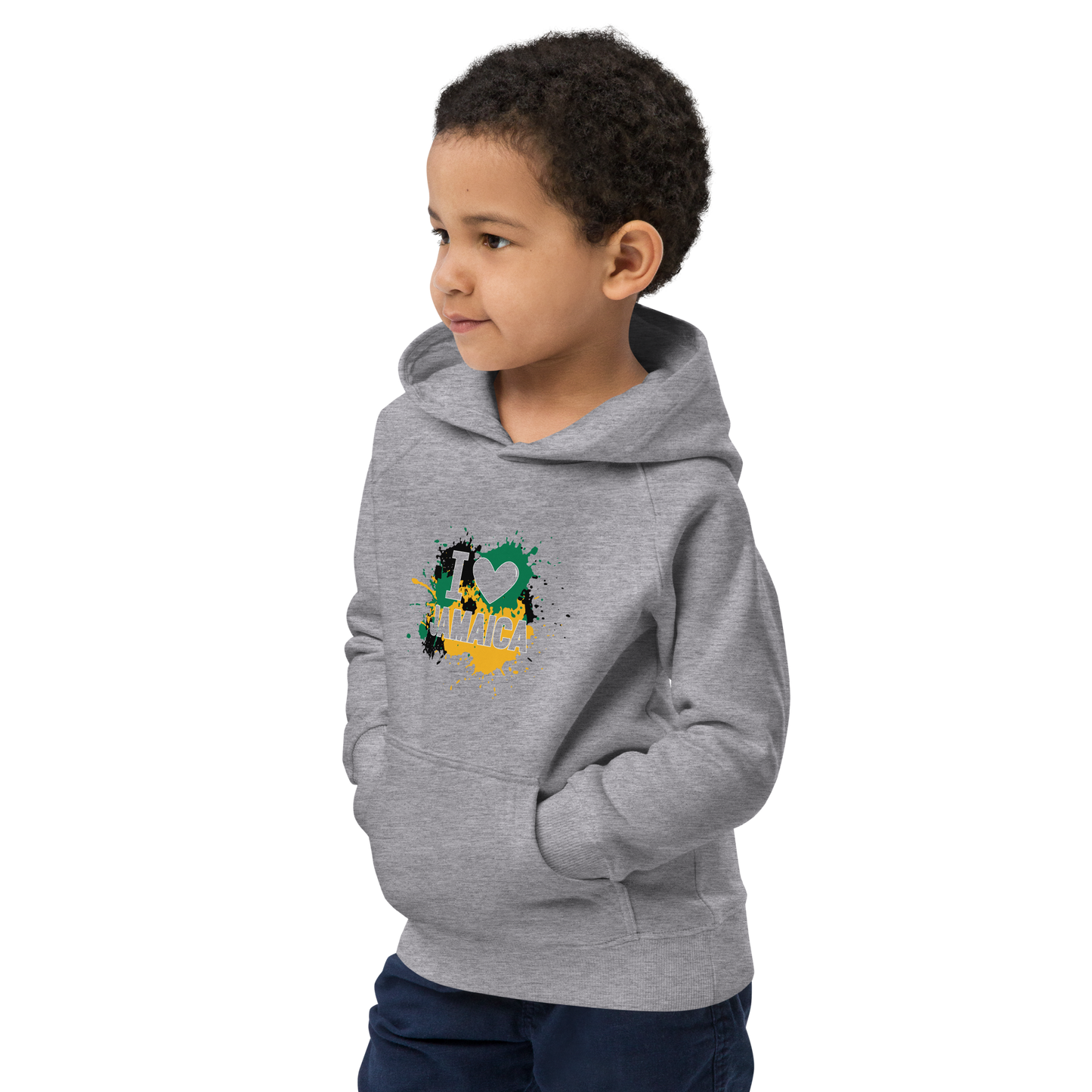 Kids eco "I <3 Jamaica" hoodie