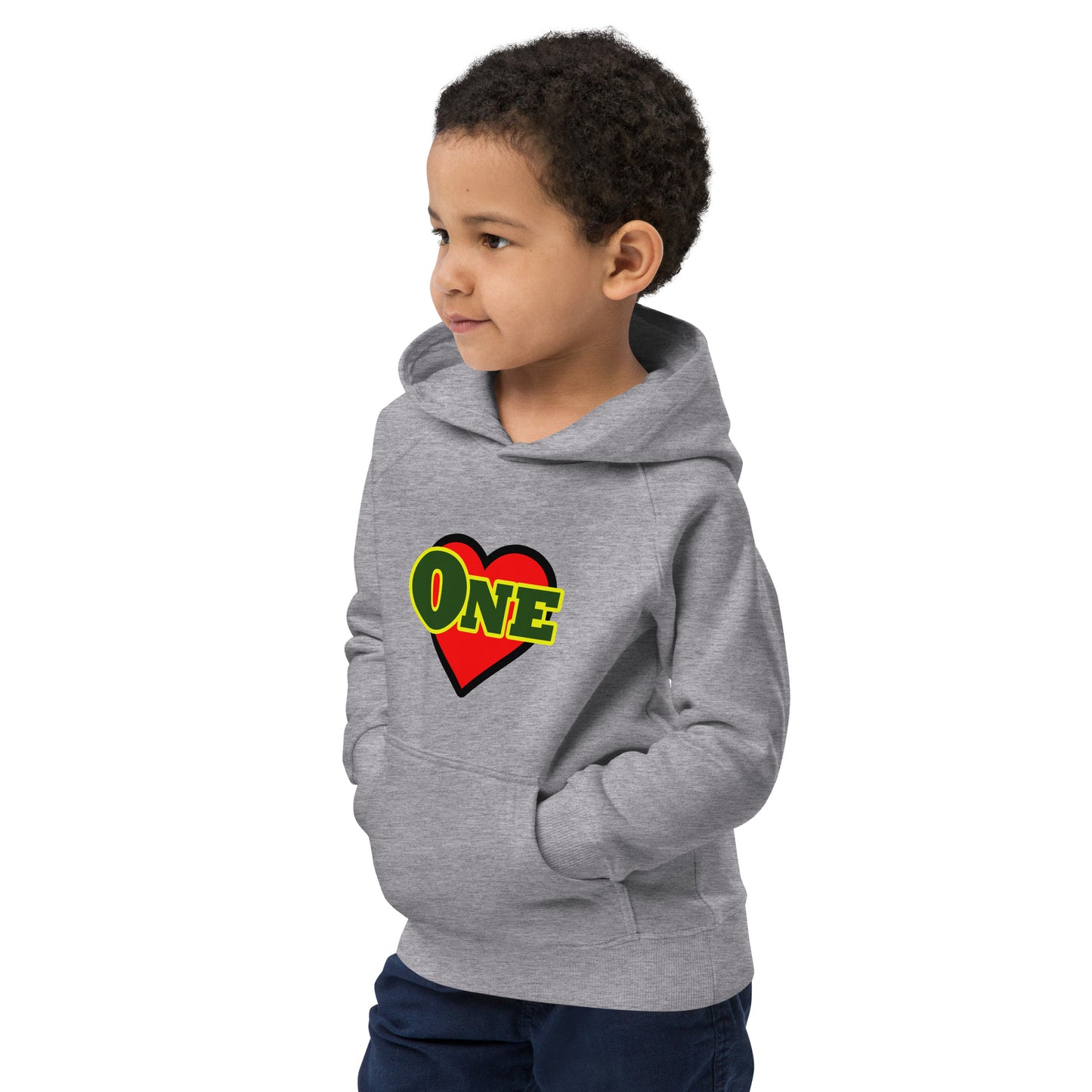 Kids eco "One Love" hoodie