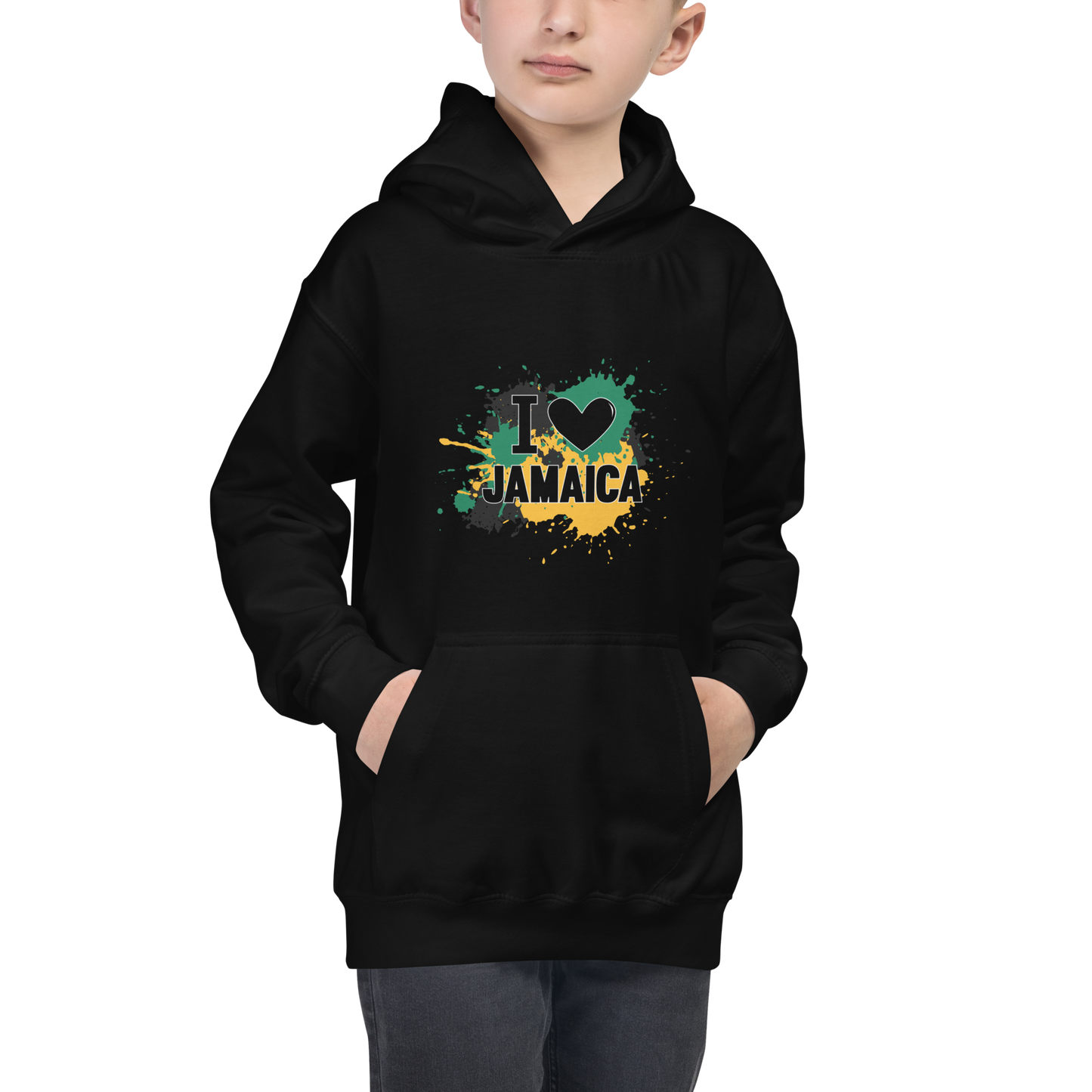 Youth unisex "I <3 Jamaica" Hoodie
