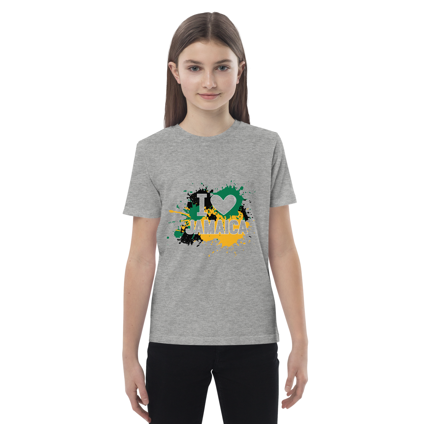 Organic cotton kids "I <3 Jamaica" t-shirt