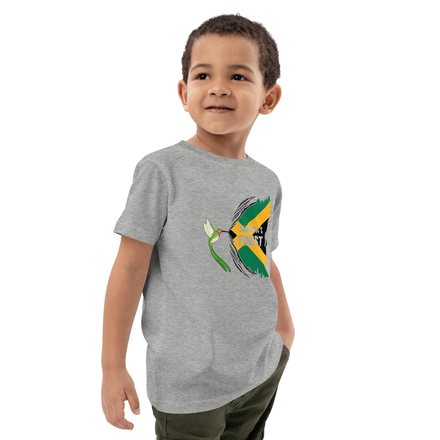 Organic cotton kids "Jamaica's finest" t-shirt