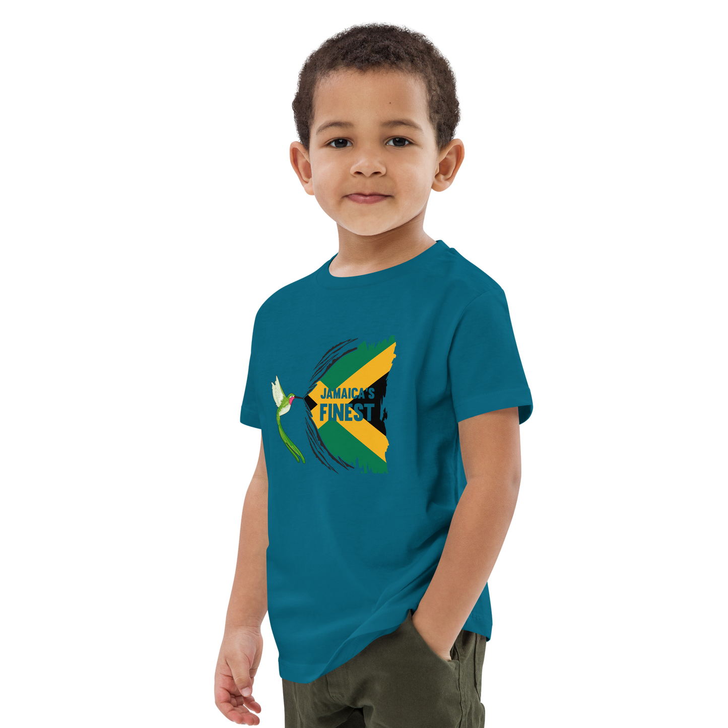 Organic cotton kids "Jamaica's finest" t-shirt