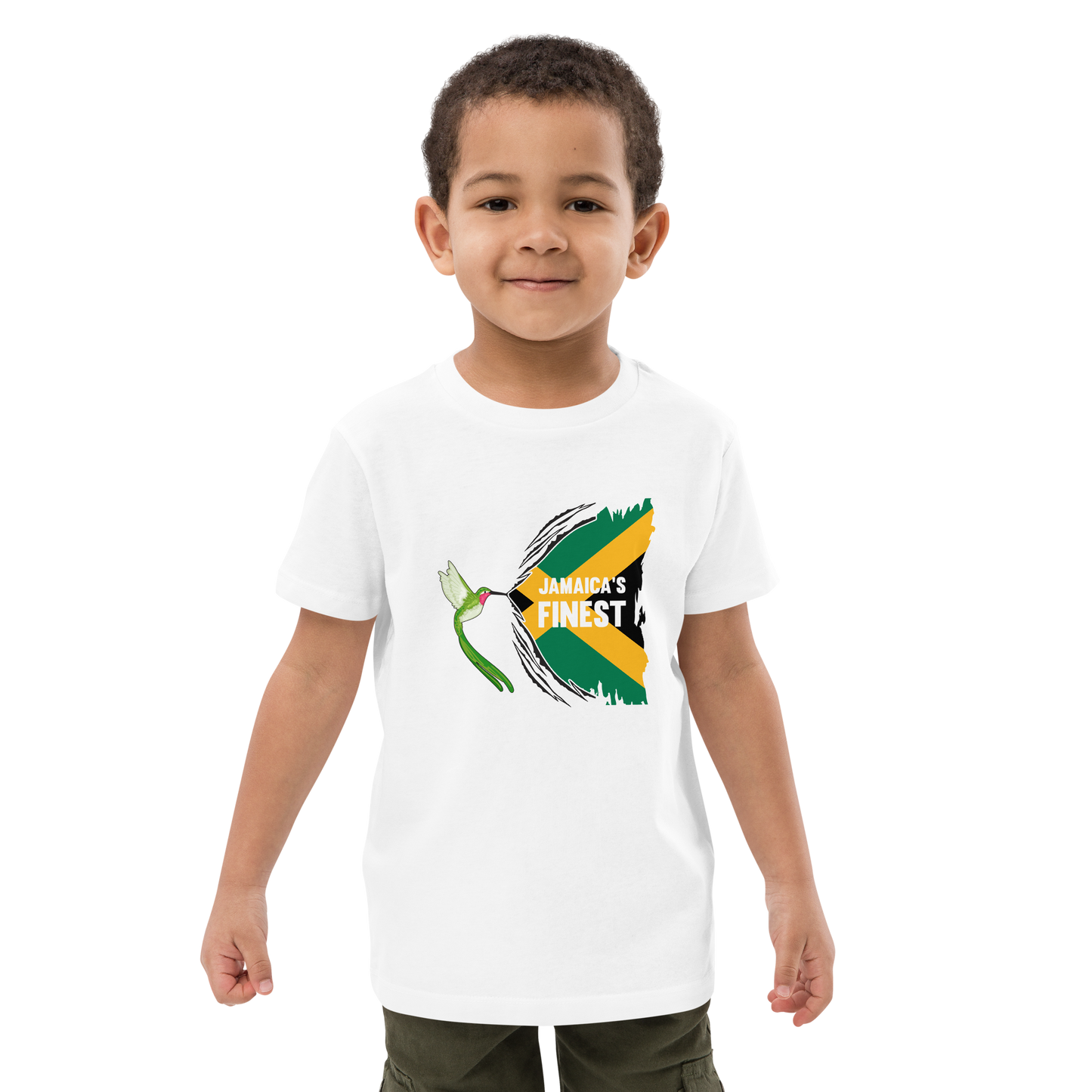 Organic cotton kids "Jamaica's finest" t-shirt
