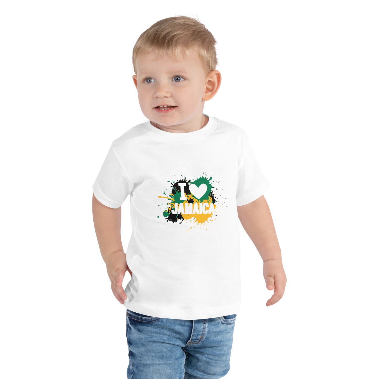 Toddler Short Sleeve "I <3 Jamaica" Tee