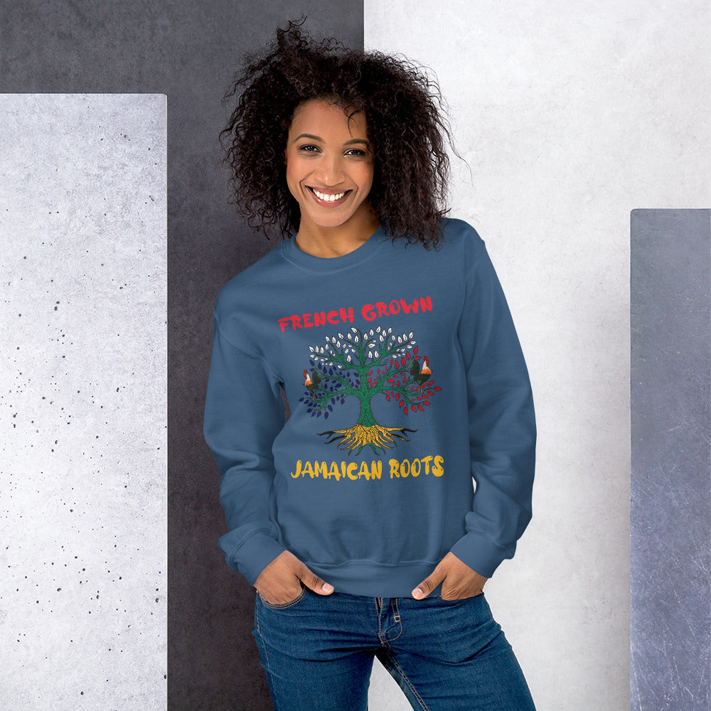 Unisex Premium "French Grown, Jamaican Roots" Sweatshirt