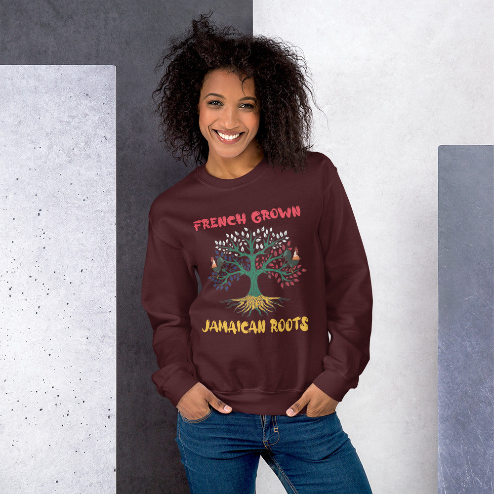 Unisex Premium "French Grown, Jamaican Roots" Sweatshirt