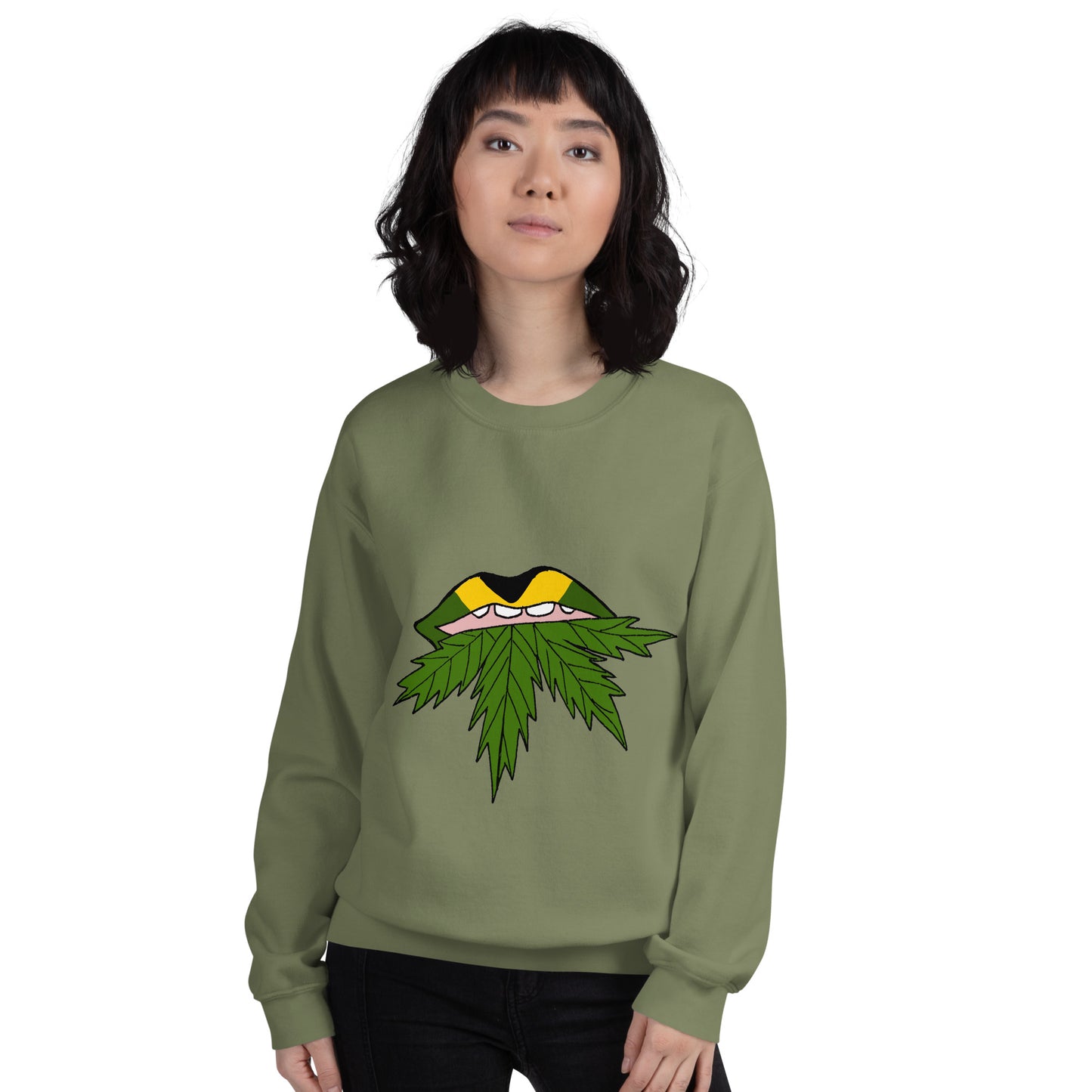 Weed Lips Unisex Sweatshirt