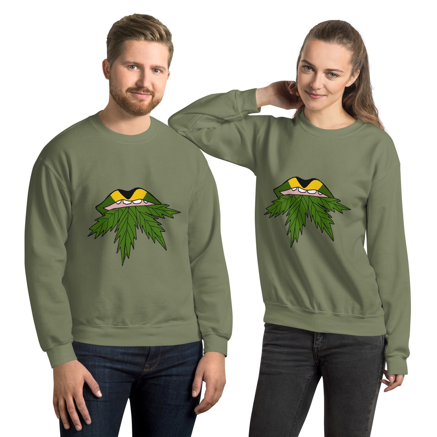 Weed Lips Unisex Sweatshirt