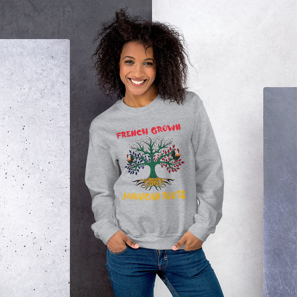 Unisex Premium "French Grown, Jamaican Roots" Sweatshirt