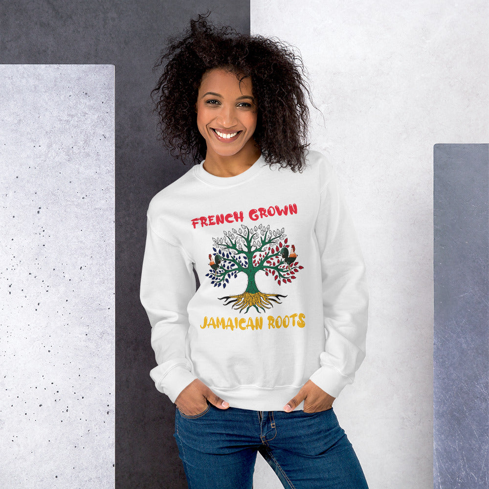 Unisex Premium "French Grown, Jamaican Roots" Sweatshirt