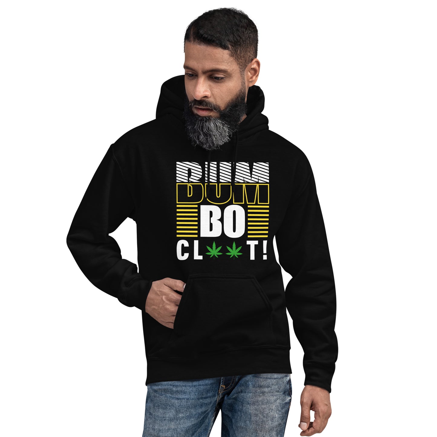 Sweat à capuche unisexe « Bumboclaat » (Vert)