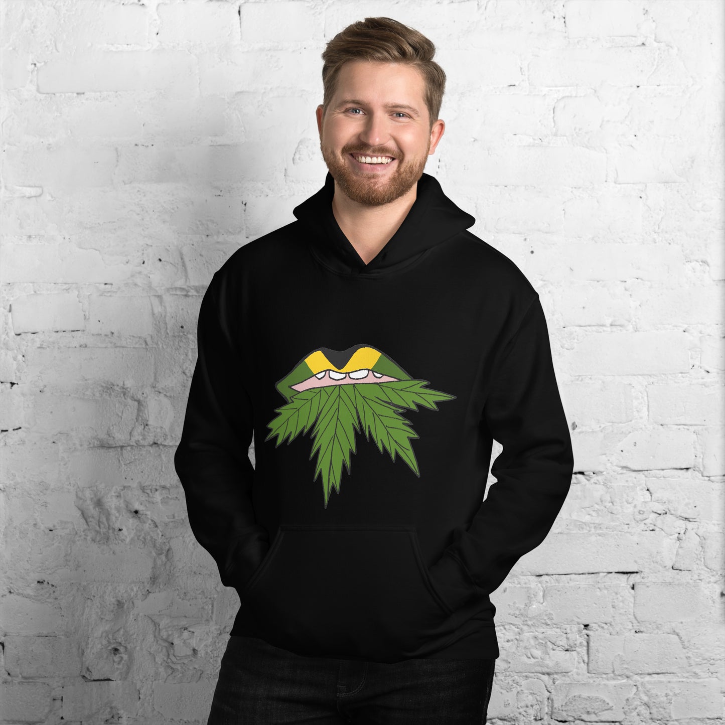 Unisex-hoodie "Weed Lips".