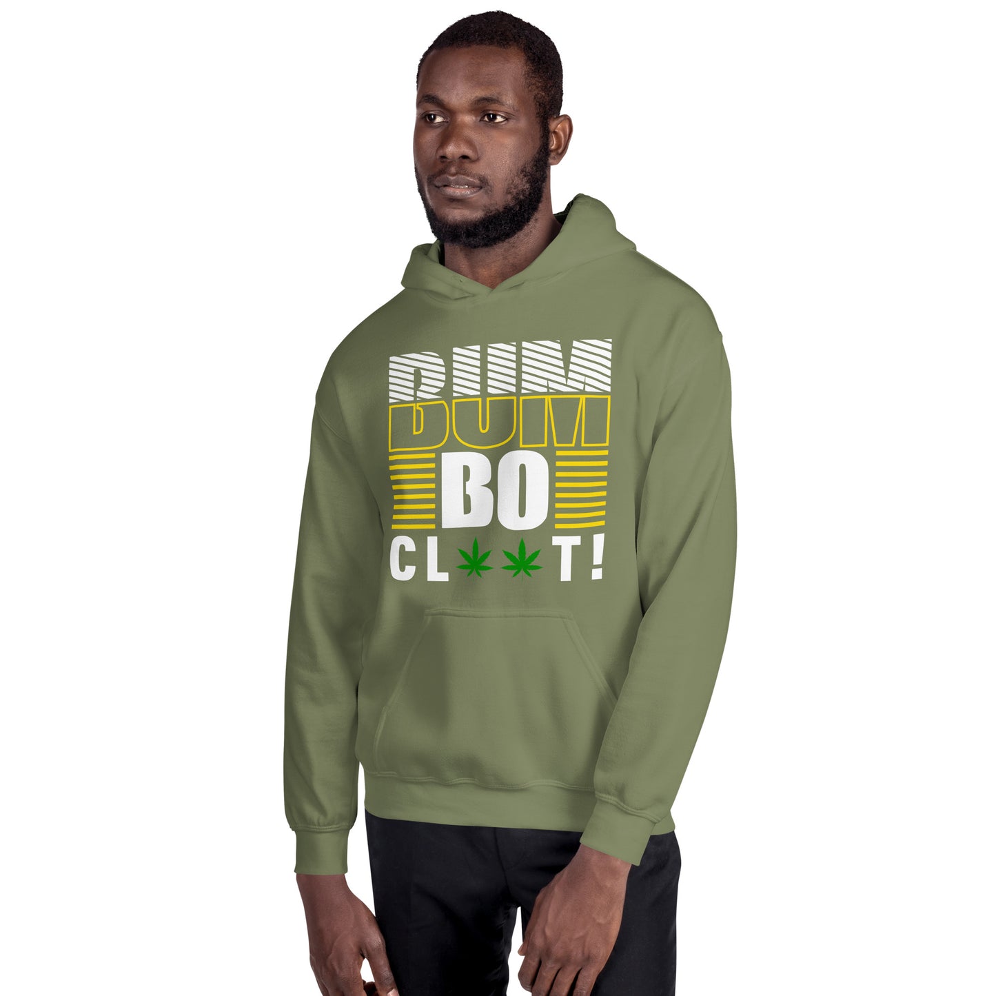 Sweat à capuche unisexe « Bumboclaat » (Vert)