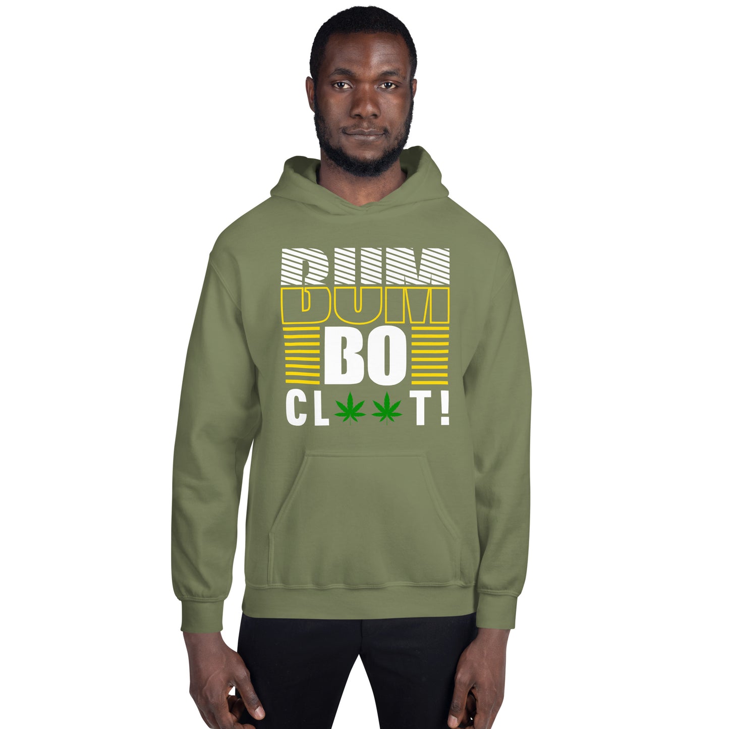 Sweat à capuche unisexe « Bumboclaat » (Vert)