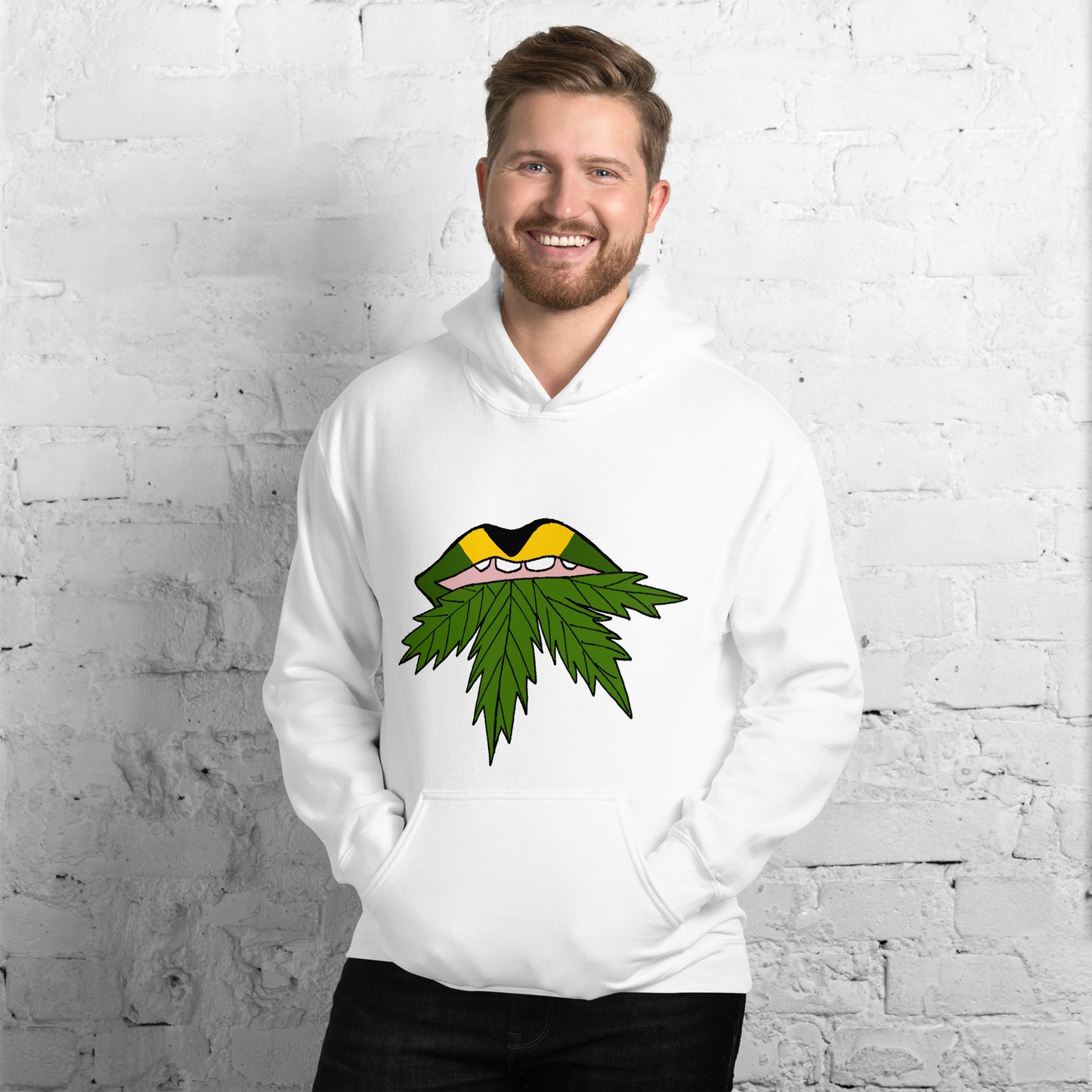 Unisex-hoodie "Weed Lips".