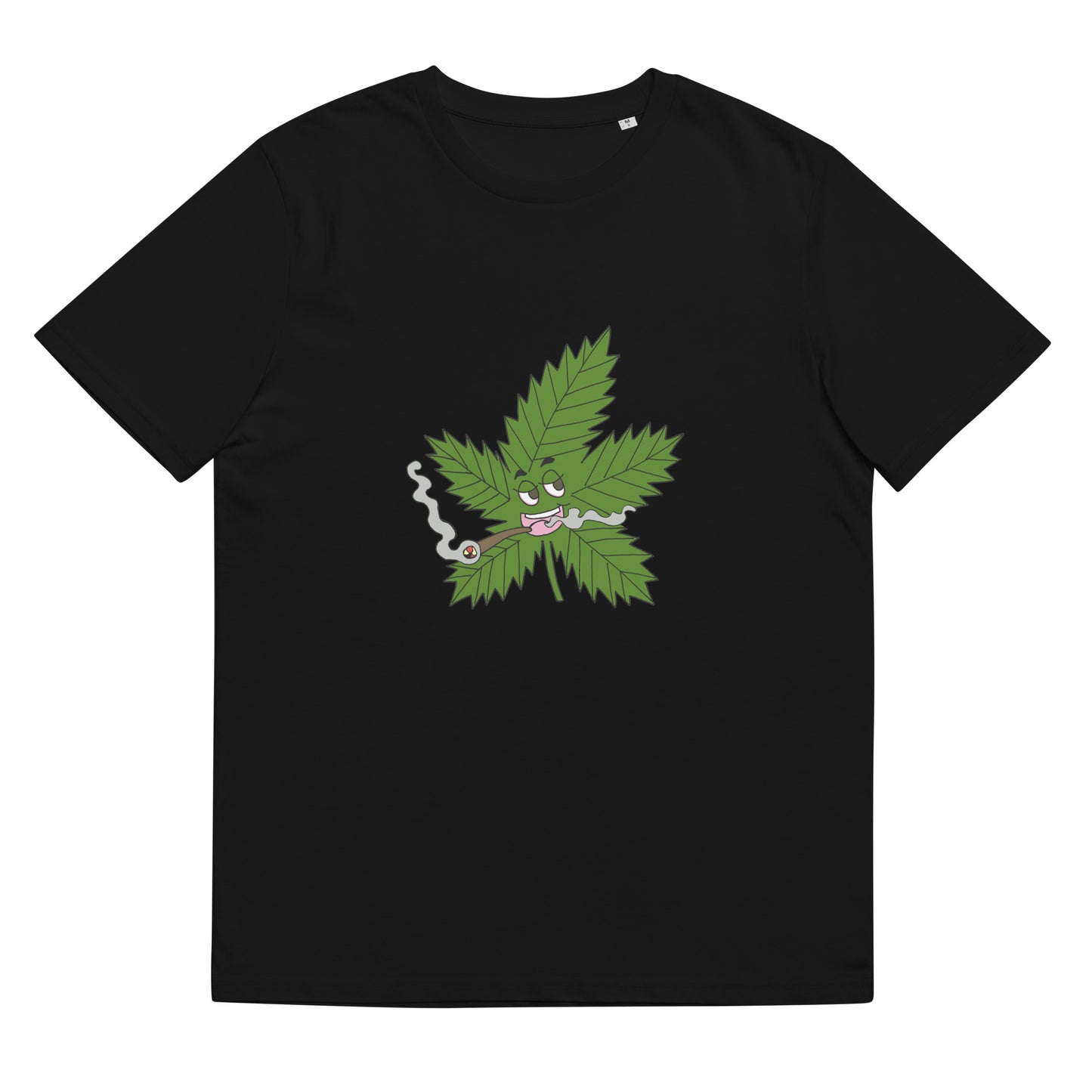Unisex organic "weed leaf" cotton t-shirt