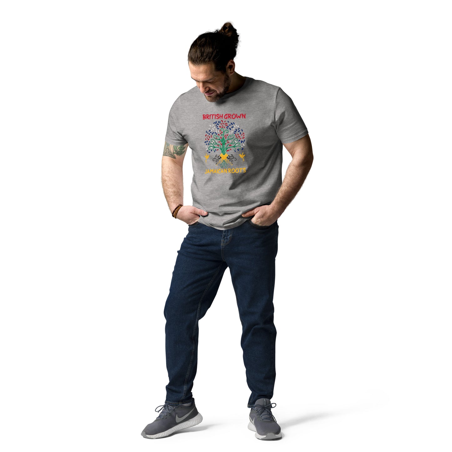 British Grown, Jamaican Roots Unisex organic cotton t-shirt