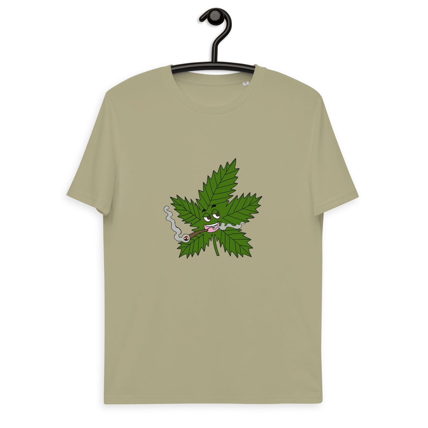 Unisex organic "weed leaf" cotton t-shirt