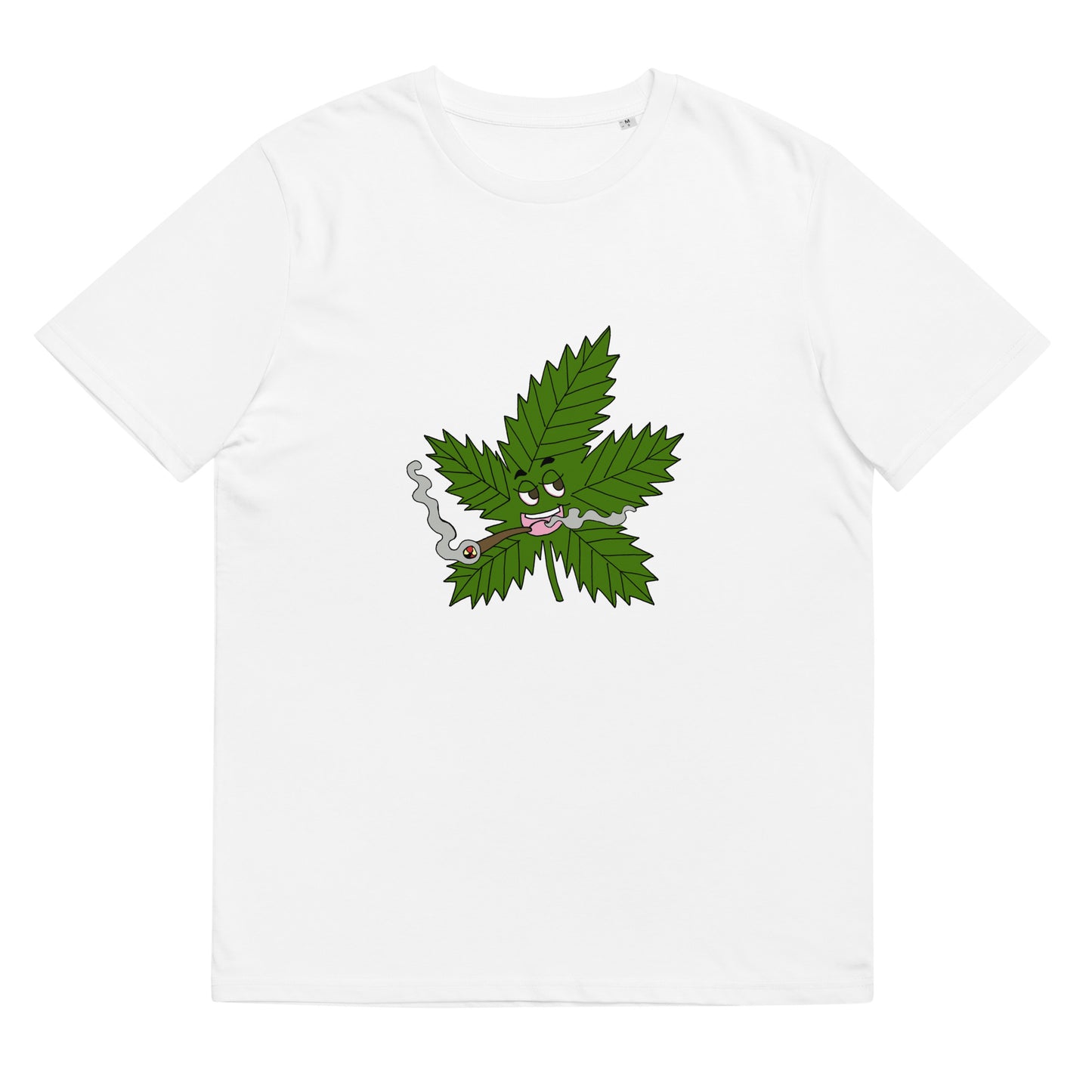 Unisex organic "weed leaf" cotton t-shirt