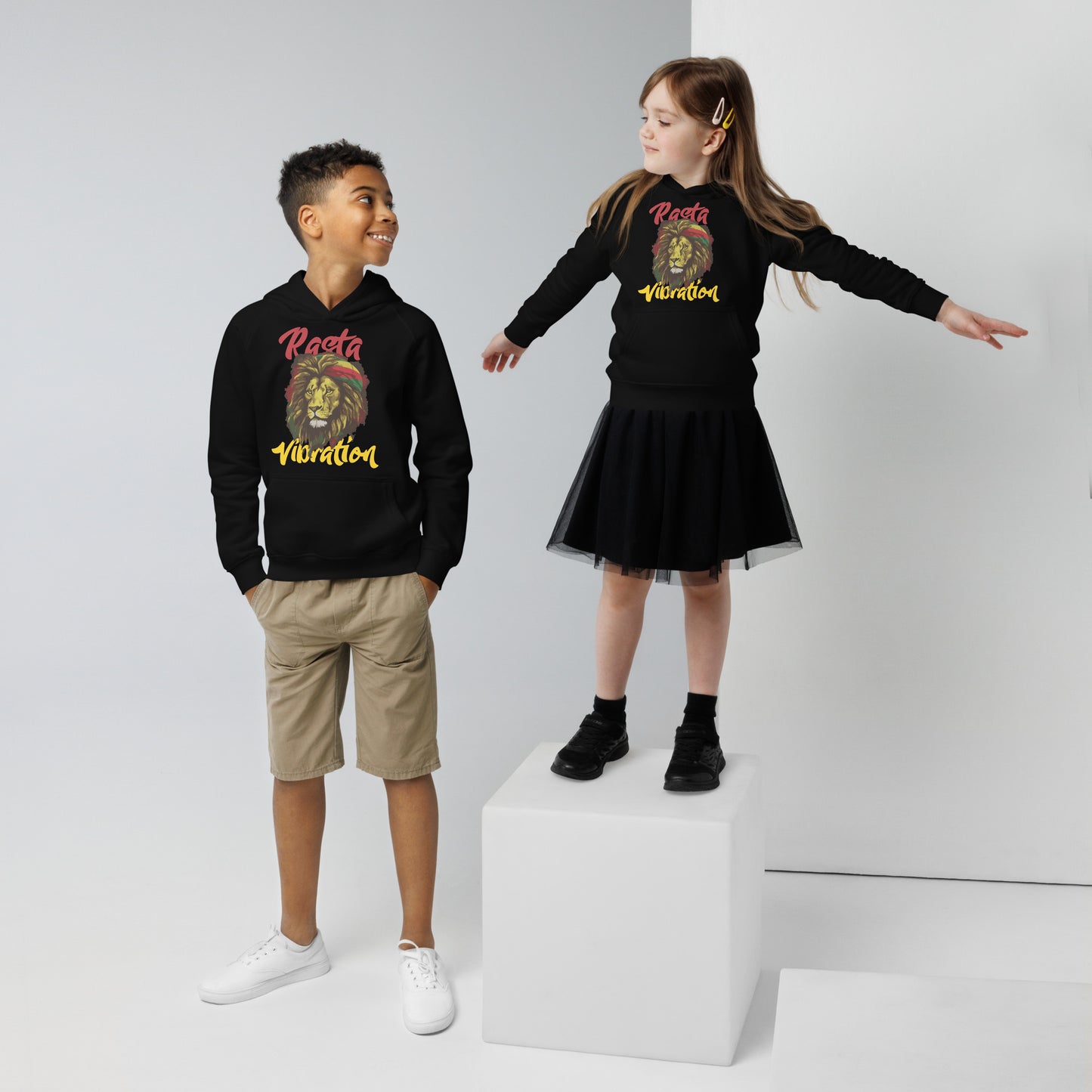 Kids eco "Rasta Vibration" hoodie