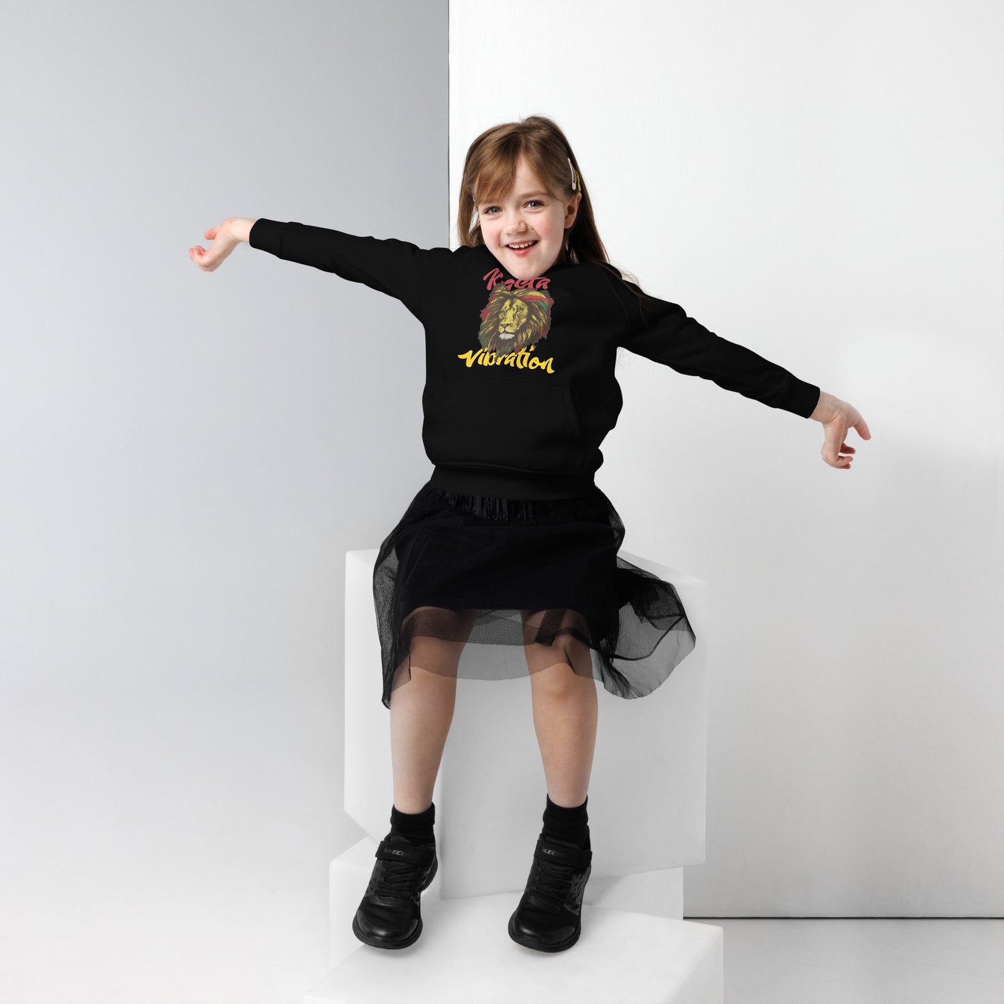 Eco-hoodie "Rasta Vibration" voor kinderen